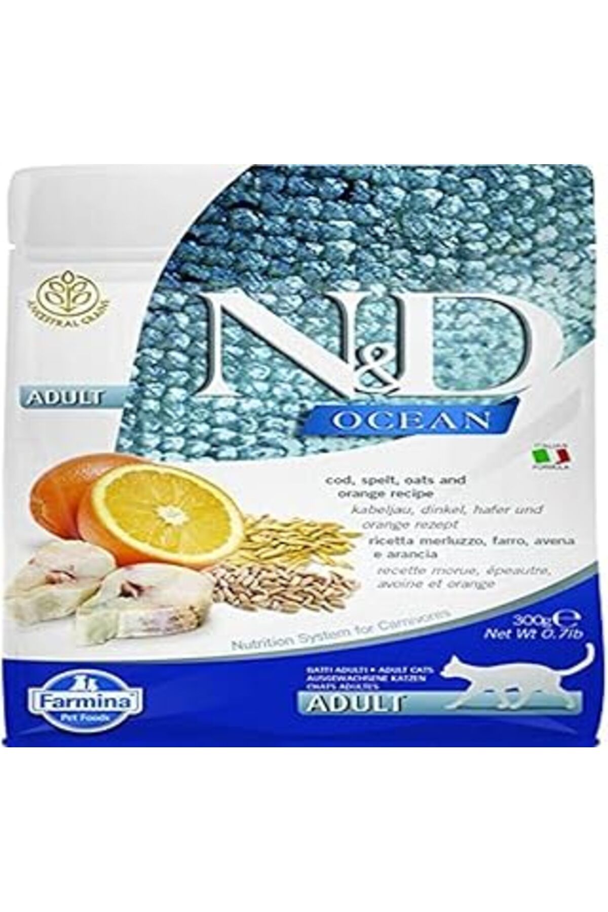 karadağsb N&D Ocean Morina Balığı, Kılçıksız Buğday, Yulaf & Portakal Yetişkin