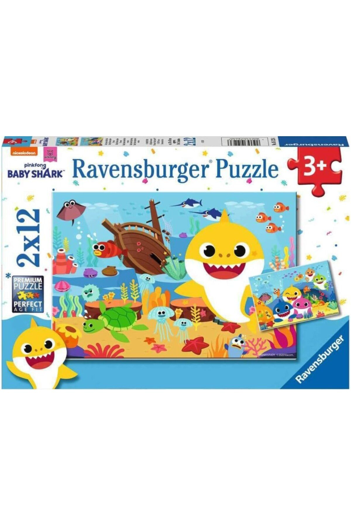 karadağsb Ravensburger 2X12P Puz Baby Shark