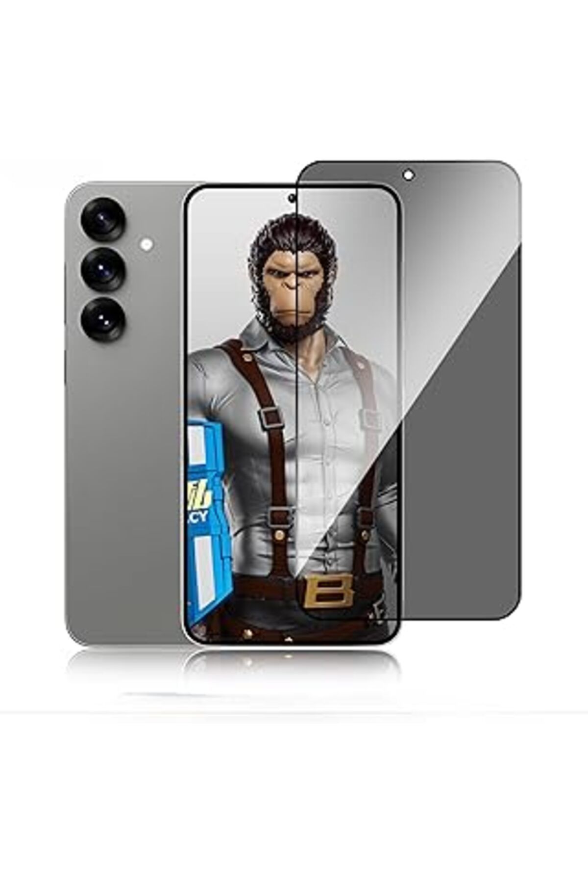 Karachil Blueo Galaxy S25 Uyumlu Full Cover Hayalet Ekran Anti-Peep Hd Glass Ekran Koruyucu