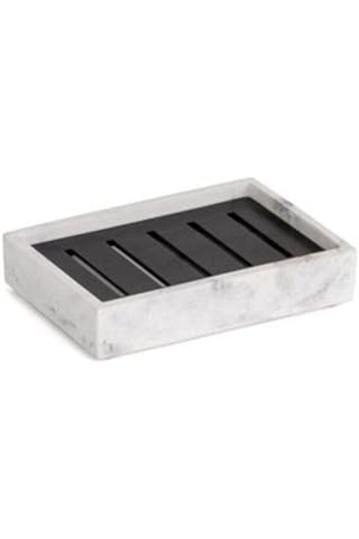 karadağsb System Katı Sabunluk Mermer Desenli/Siyah Renk 26X80X115 Mm