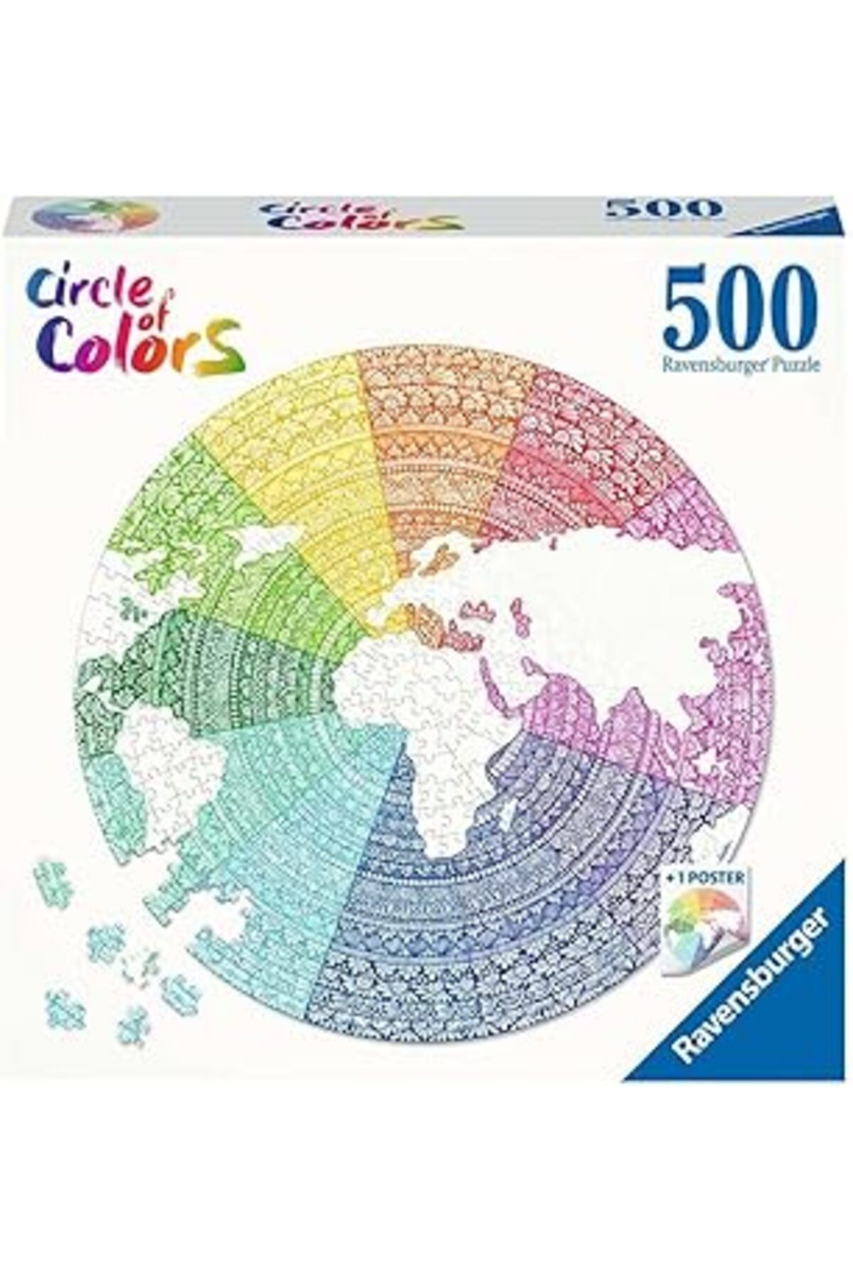 karadağsb Ravensburger 500 Parçalı Daire Puzzle Mandala