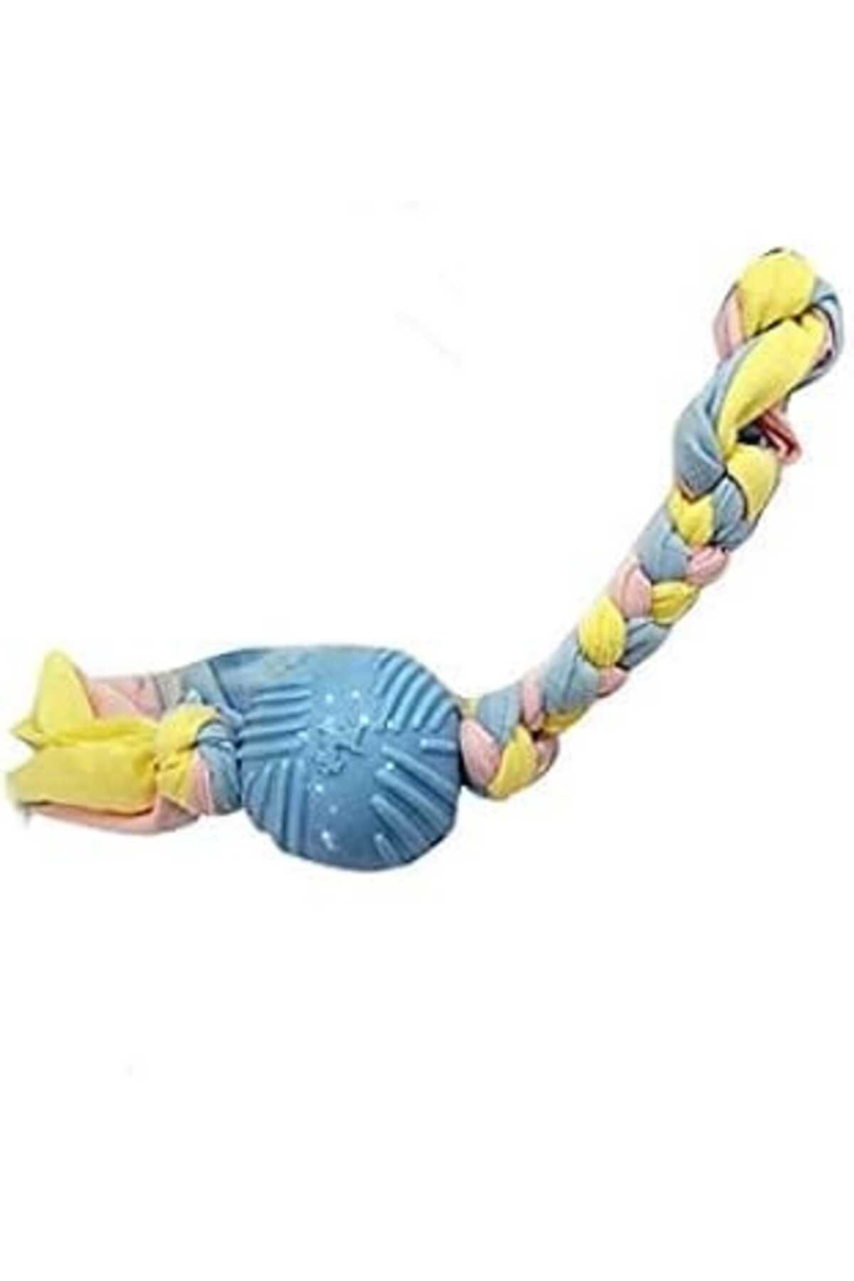 NZM TİCARET Eurodog Puppy Mavi Top Diş Kaşıma Oyuncağı 36Cm
