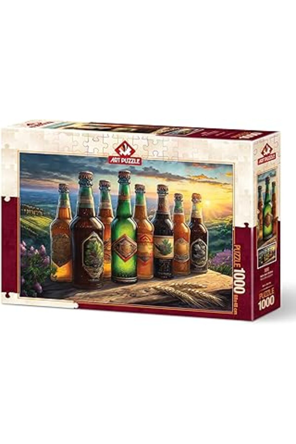 karadağsb Art Puzzle Retro Şişeleri 1000 Parça Puzzle