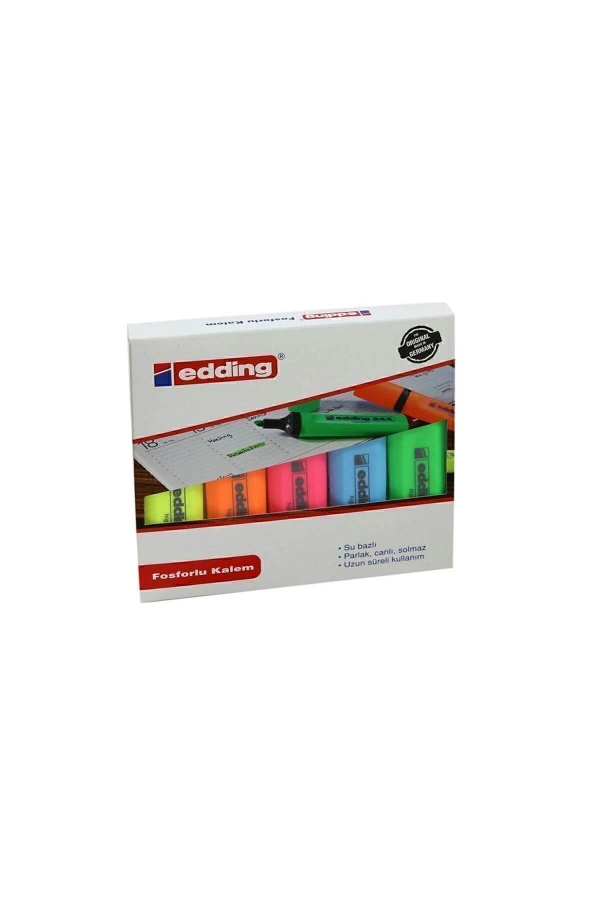 Drawline 344 Highlighter Fosforlu Işaretleme Kalemi 5 Renk Set.