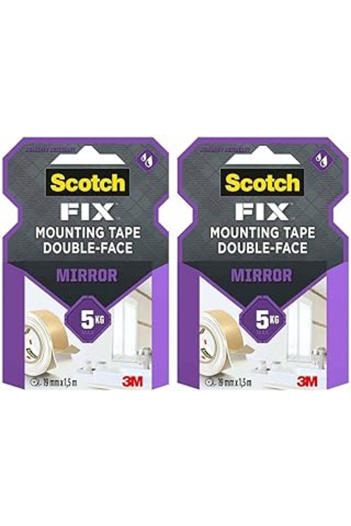 NETWORK ART Scotch Ayna Montaj Bandı 19Mm X 1,5M, 2X