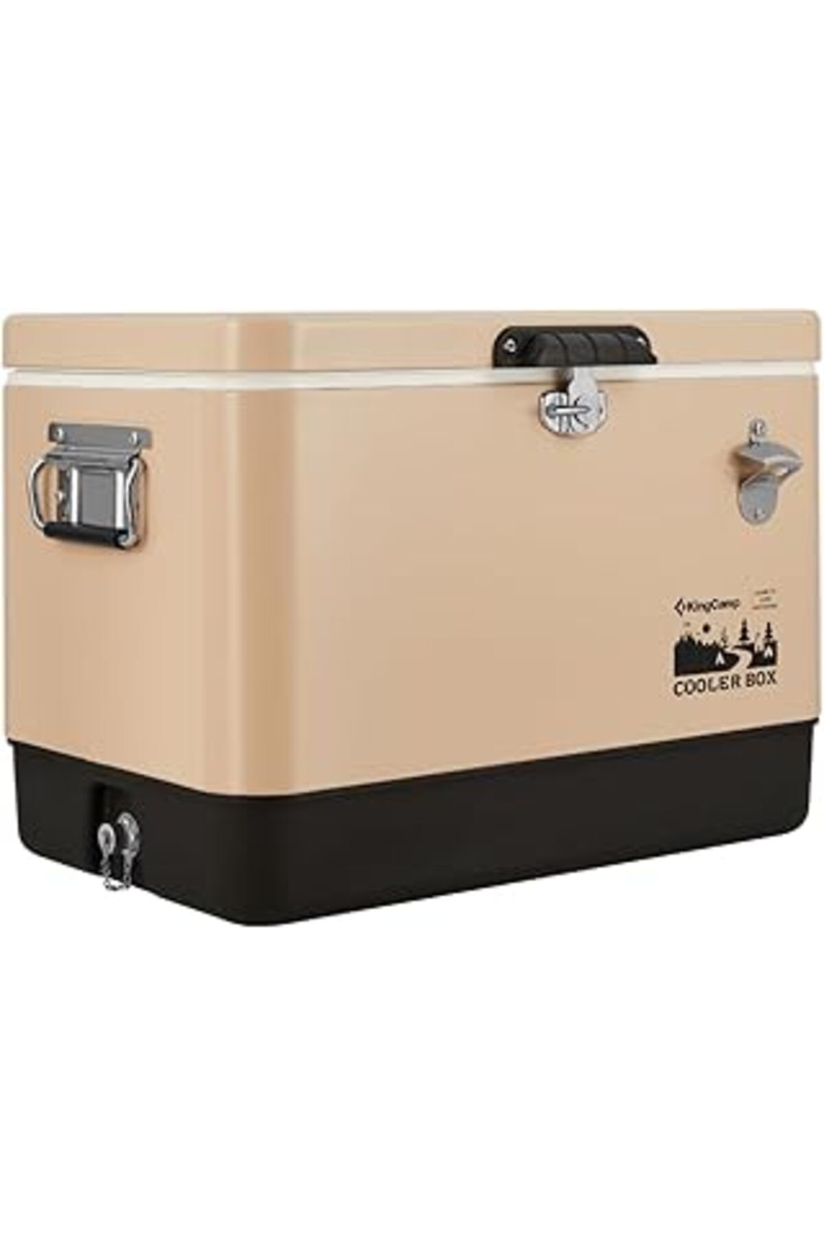 Mu Art Ahşap Kingcamp 51 L Cooler Box Buz Kutusu