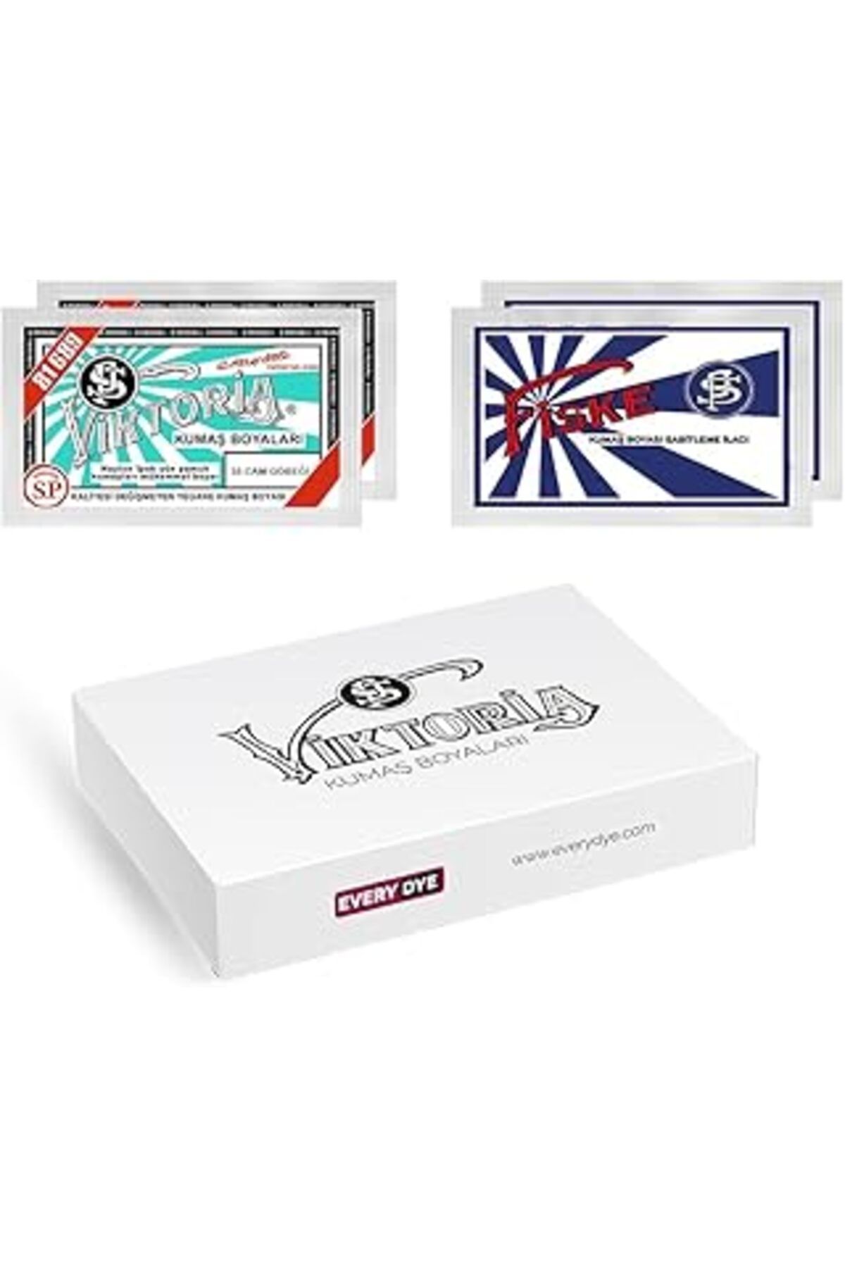 Roses Store Viktoria Kumaş Boyası Arkadaş Paket Cam Göbeği