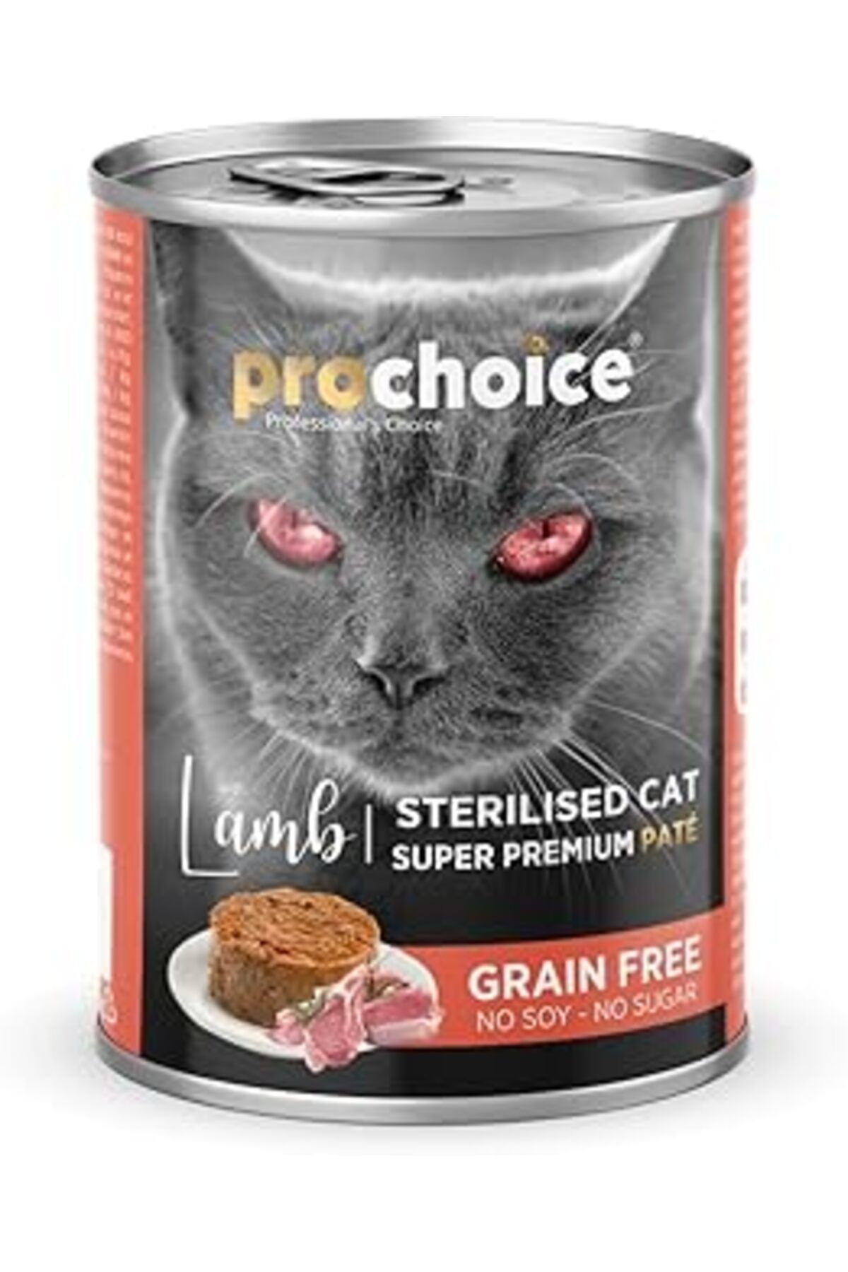 karadağsb Prochoice Kısırlaştırılmış Kediler İçin, Tahılsız, Kuzu Etli Ezme, 400 G X 12 Adet
