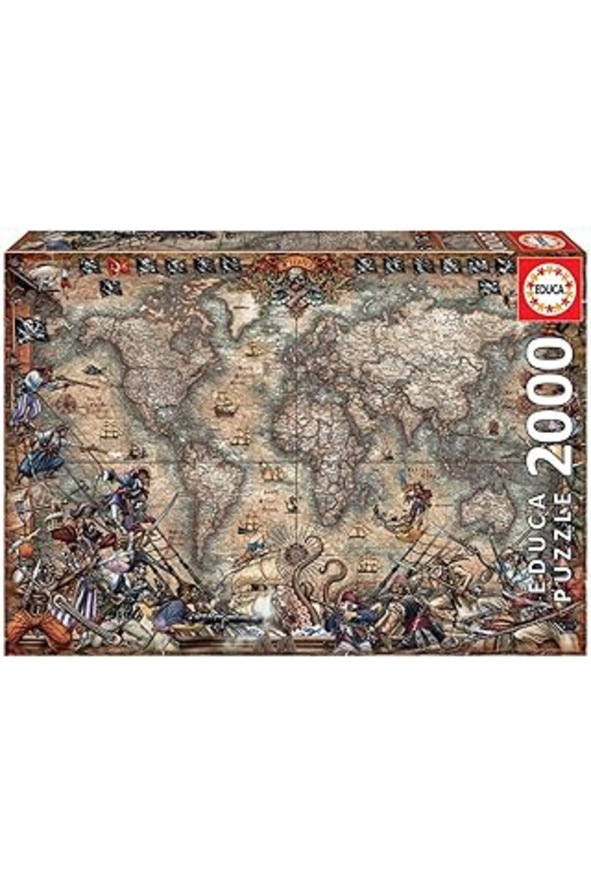 karadağsb Educa Puzzle 2000 Parça Korsanlar Haritası 18008