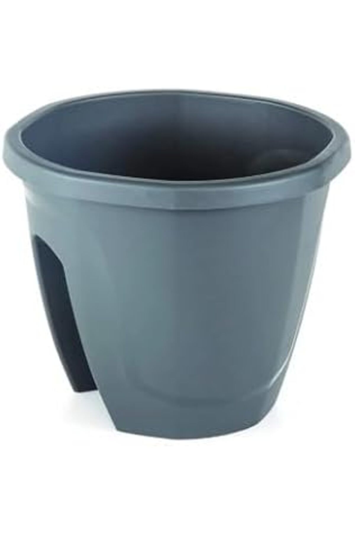 karadağsb Zümrüt Balkon Saksı Askı Aparatı Ile Birlikte 29,7Cm, 7.5 Litre Antrasit