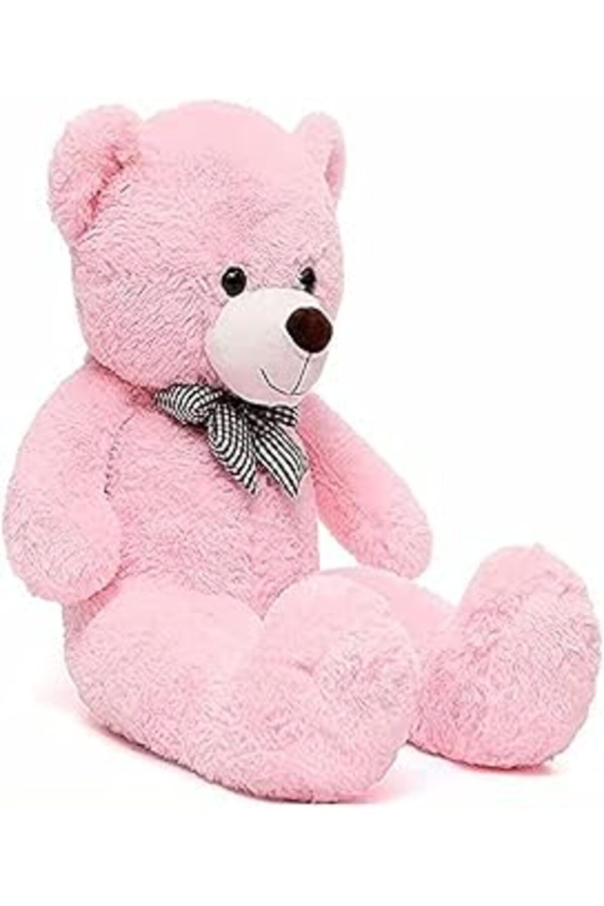 karadağsb 80 Cm Papyonlu Sevimli Peluş Şaşkın Ayı - Sevgiliye Özel Hediyelik Oyuncak - 3 Renk Seçeneği İle (P