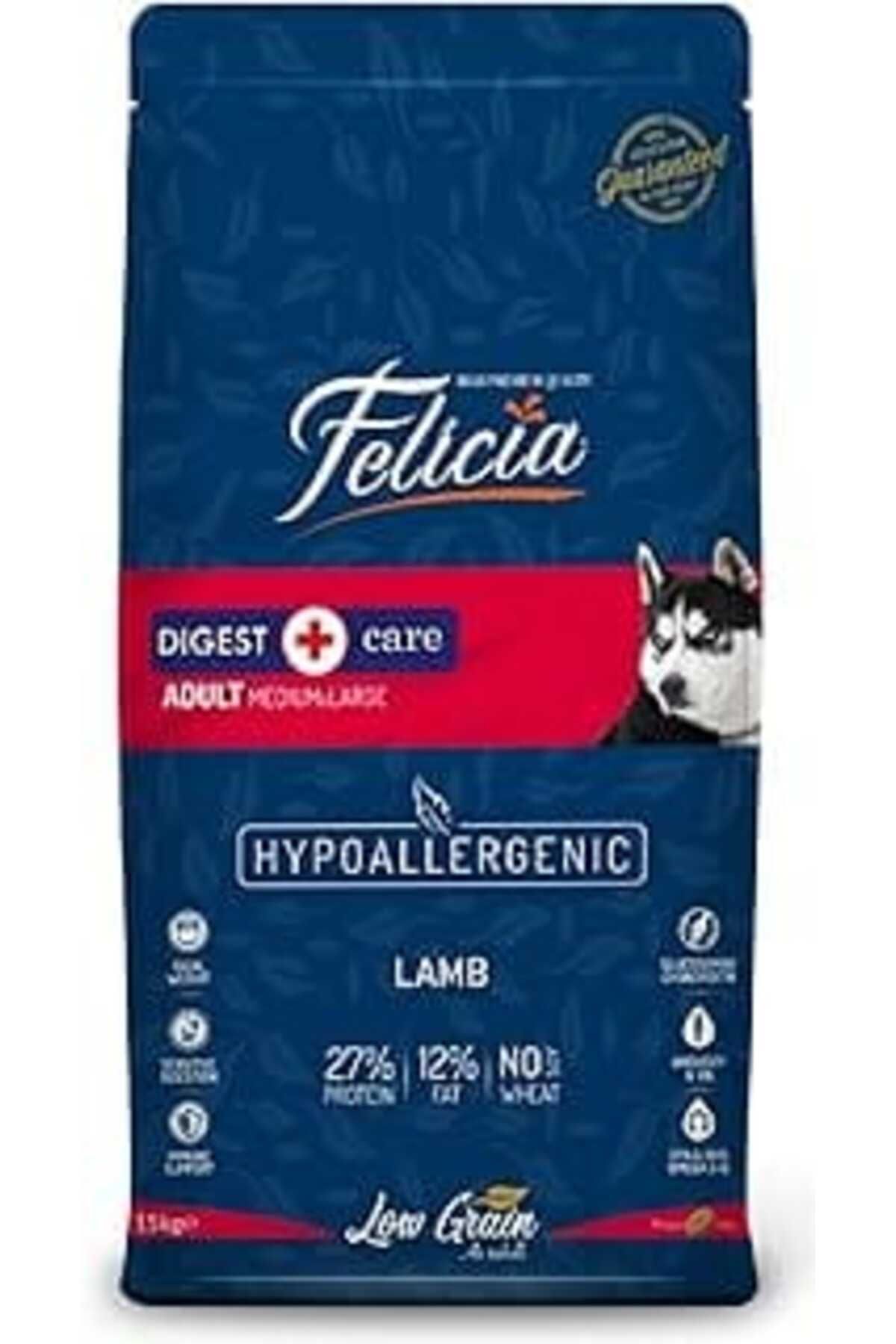 karadağsb Felicia Az Tahıllı 15 Kg Yetişkin Kuzulu M/Large Breed Hypoallergenic Köpek Maması