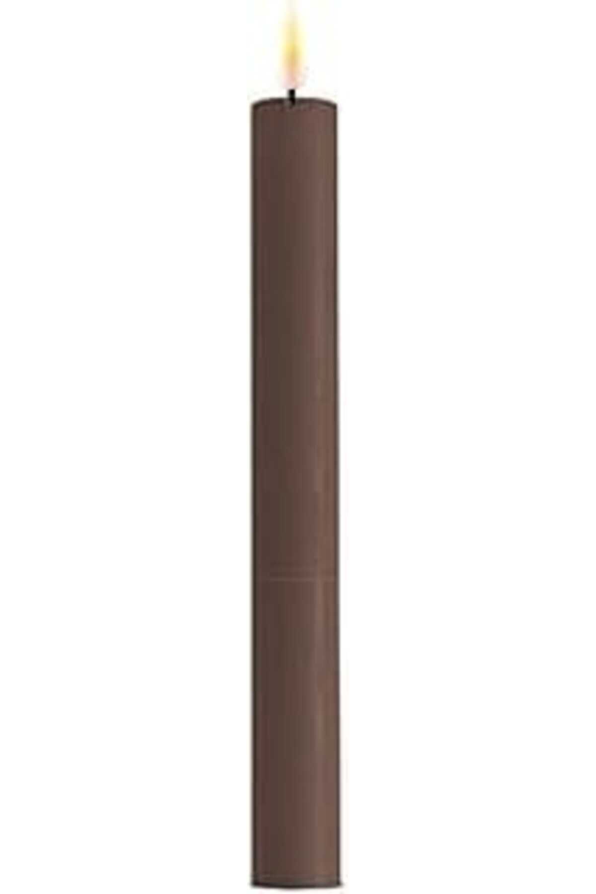 NETWORK ART Deluxe Homeart 2'Li Moka Led Mum Kahverengi 24 Cm - De Rf-0103