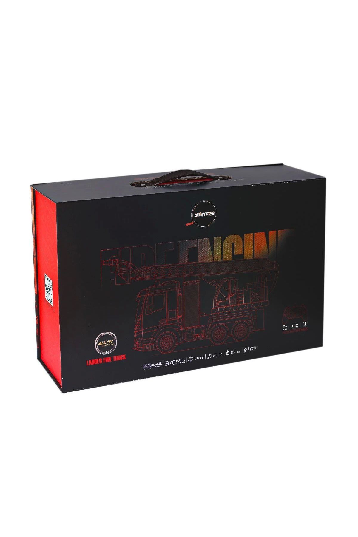 karadağsb Hj8002-1 Kumandalı Metal İtfaiye 1:12 -Gepttoys