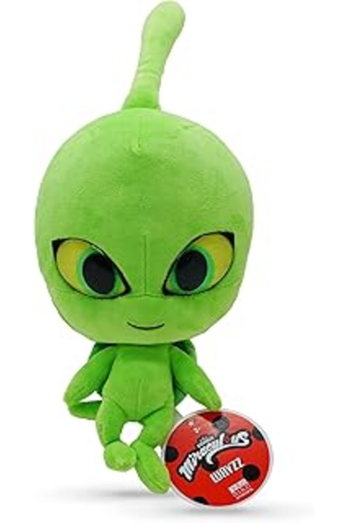 karadağsb Miraculous Uğur Böceği Kwami Mon Ami Wayzz 24 Cm Çocuk Pelüş Oyuncak, Reçine Gözlü Süper Yumuşak Pe