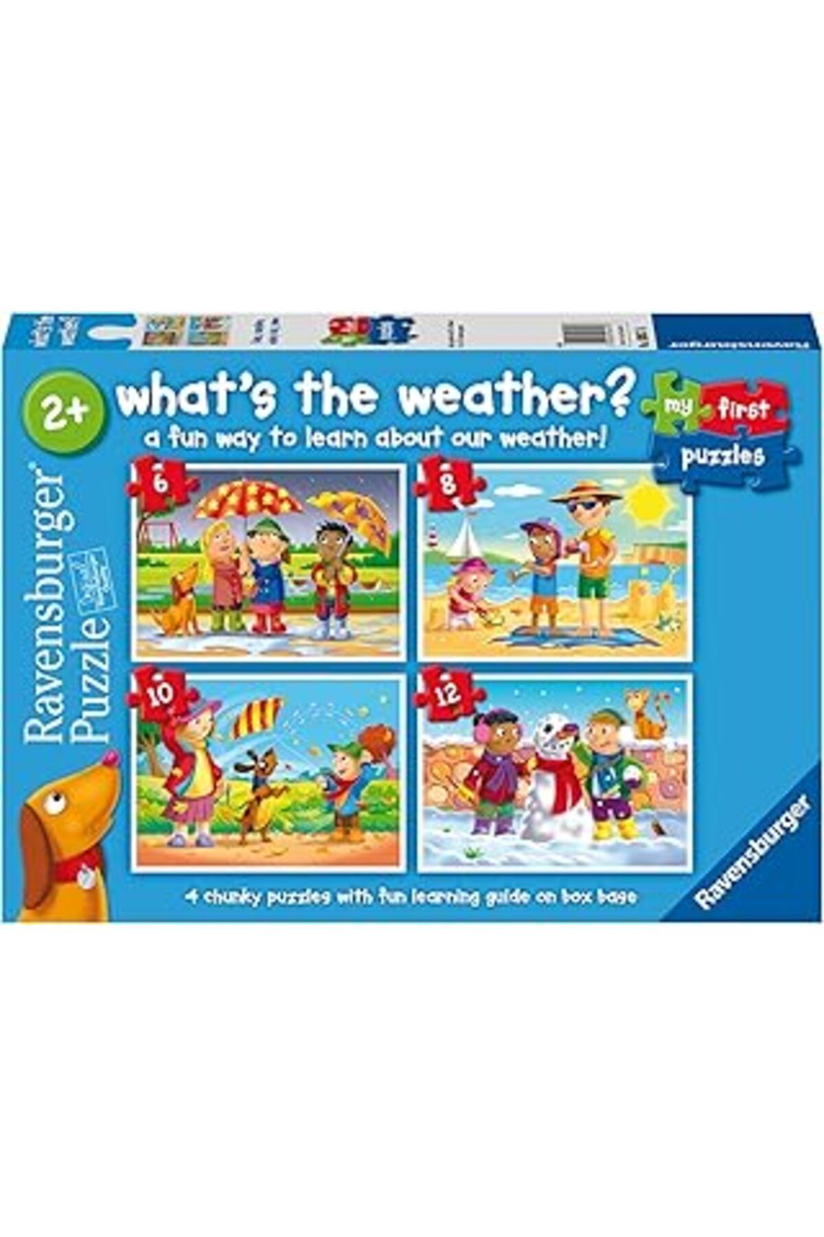 karadağsb Ravensburger 030576 6/8/10/12P Puzzle Hava Durumu, Çok Renkli