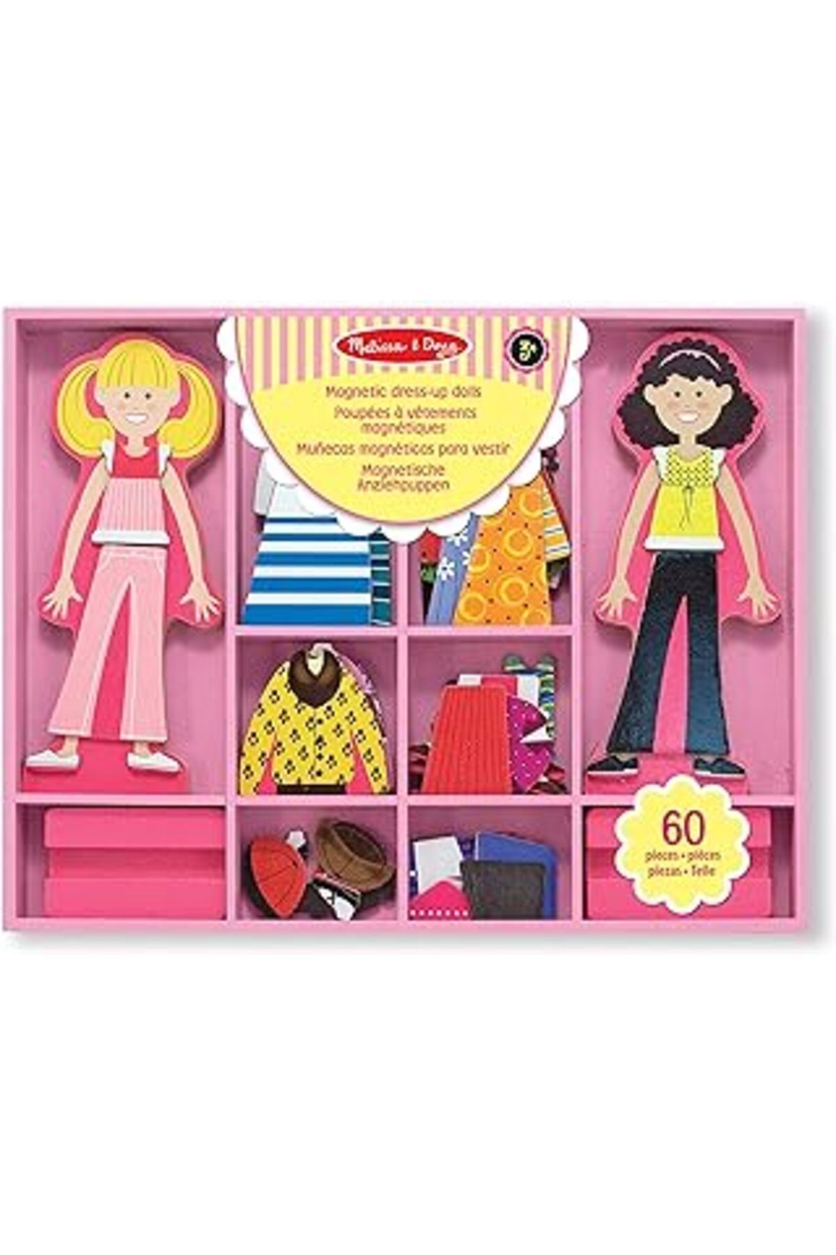 Hepta Collection Melissa & Doug 14940 Ahşap Mıknatıslı Giydirme Abby Ile Emma
