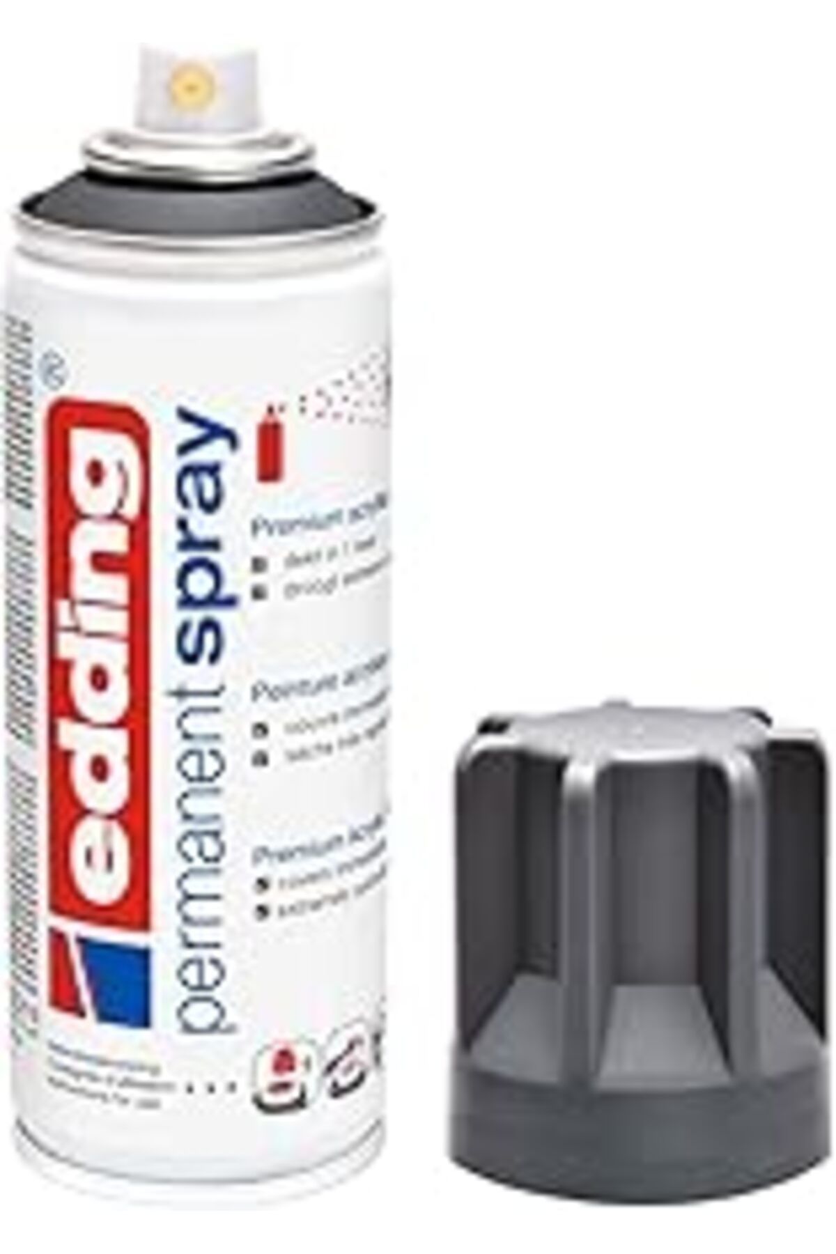 NZM TİCARET Edding 5200 Permanent Akrilik Sprey Boya - Antrasit Mat - 200 Mlakrilik Boya