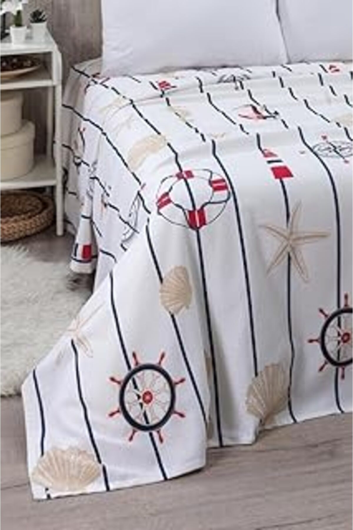 robotrend Mulberry Battal Boy Desenli Pike 240X260 Cm Mavi