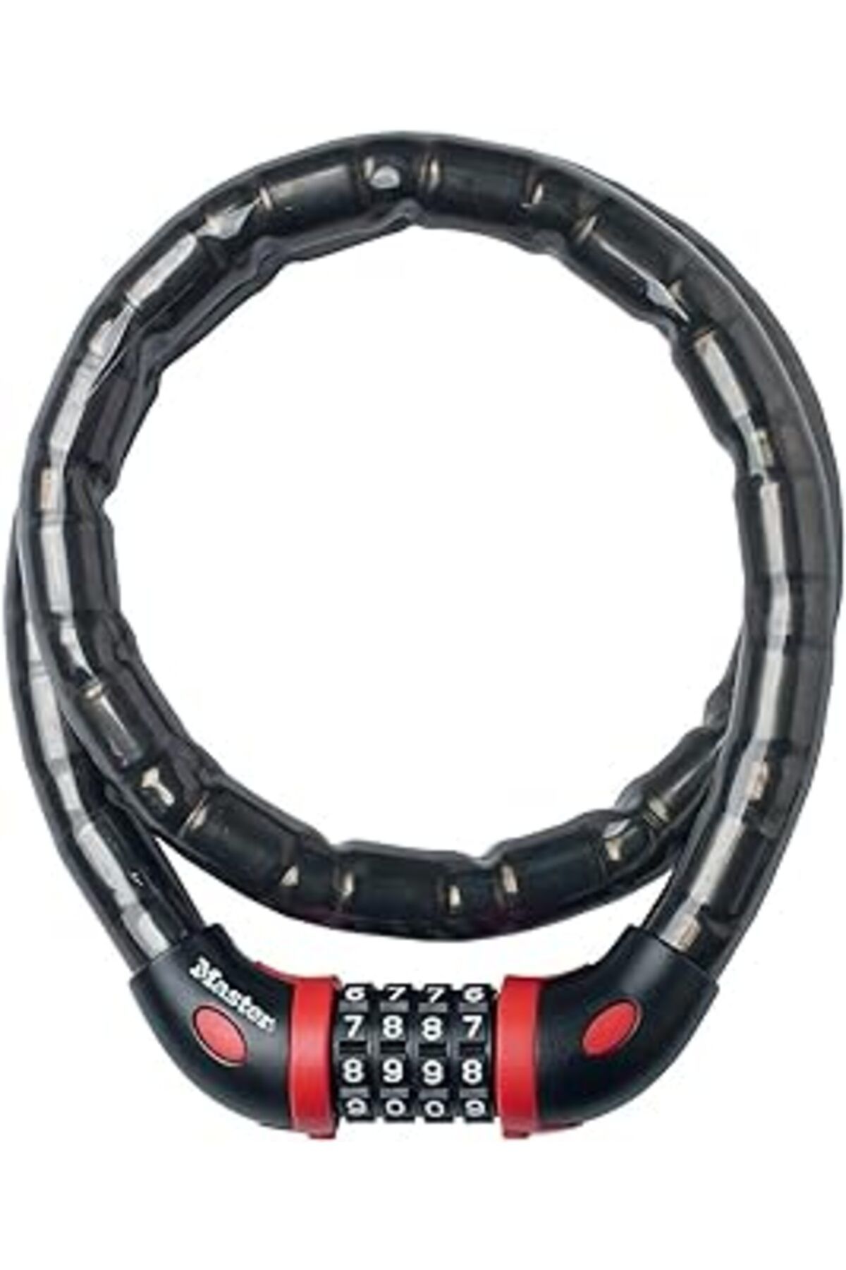 NETWORK ART Master Lock 8226EURDPRO Panzerkabelschloss, koyu gri, One Size