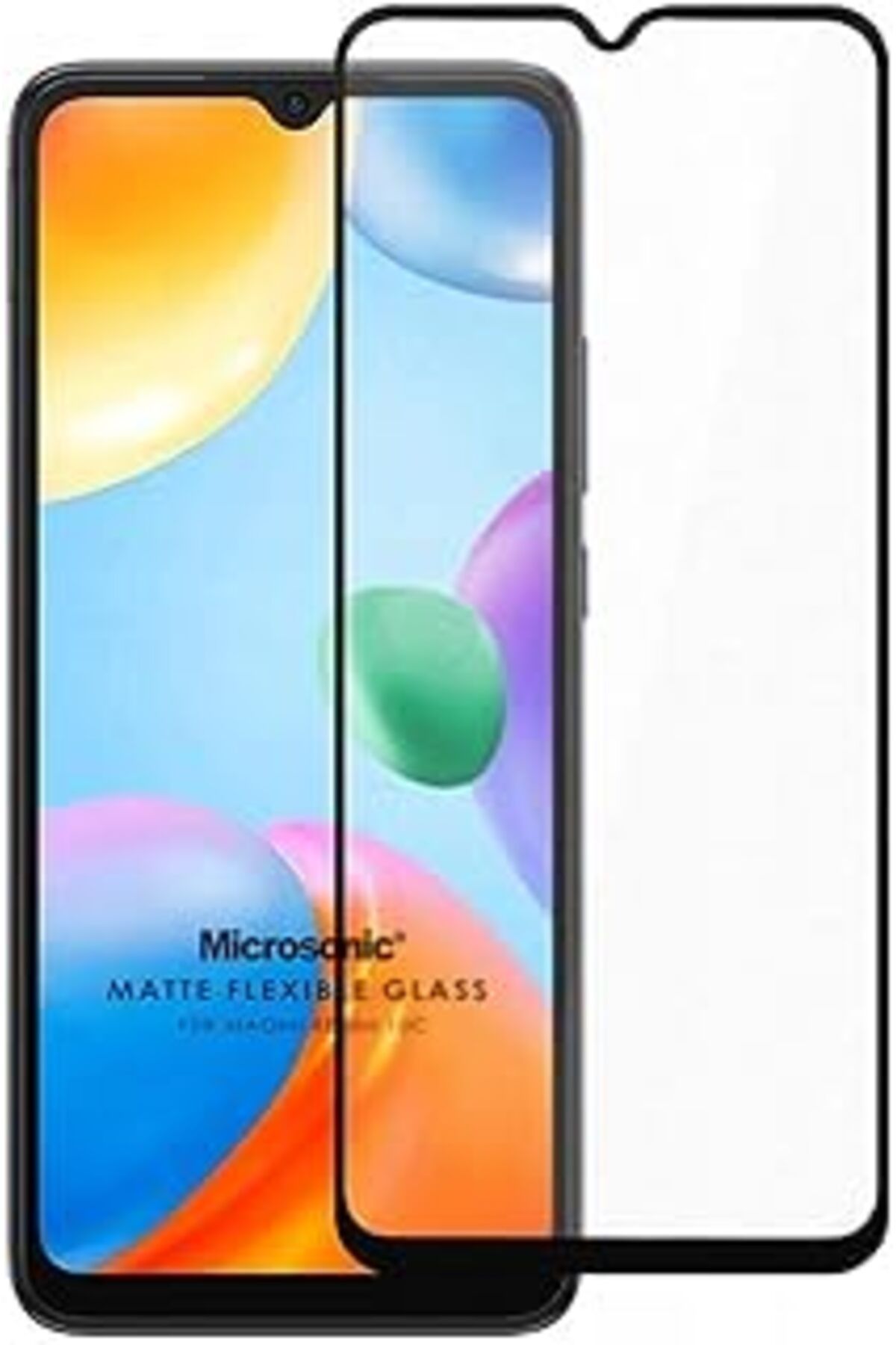 Pazarcan Microsonic Xiaomi Redmi 10C Seramik Matte Flexible Ekran Koruyucu Siyah