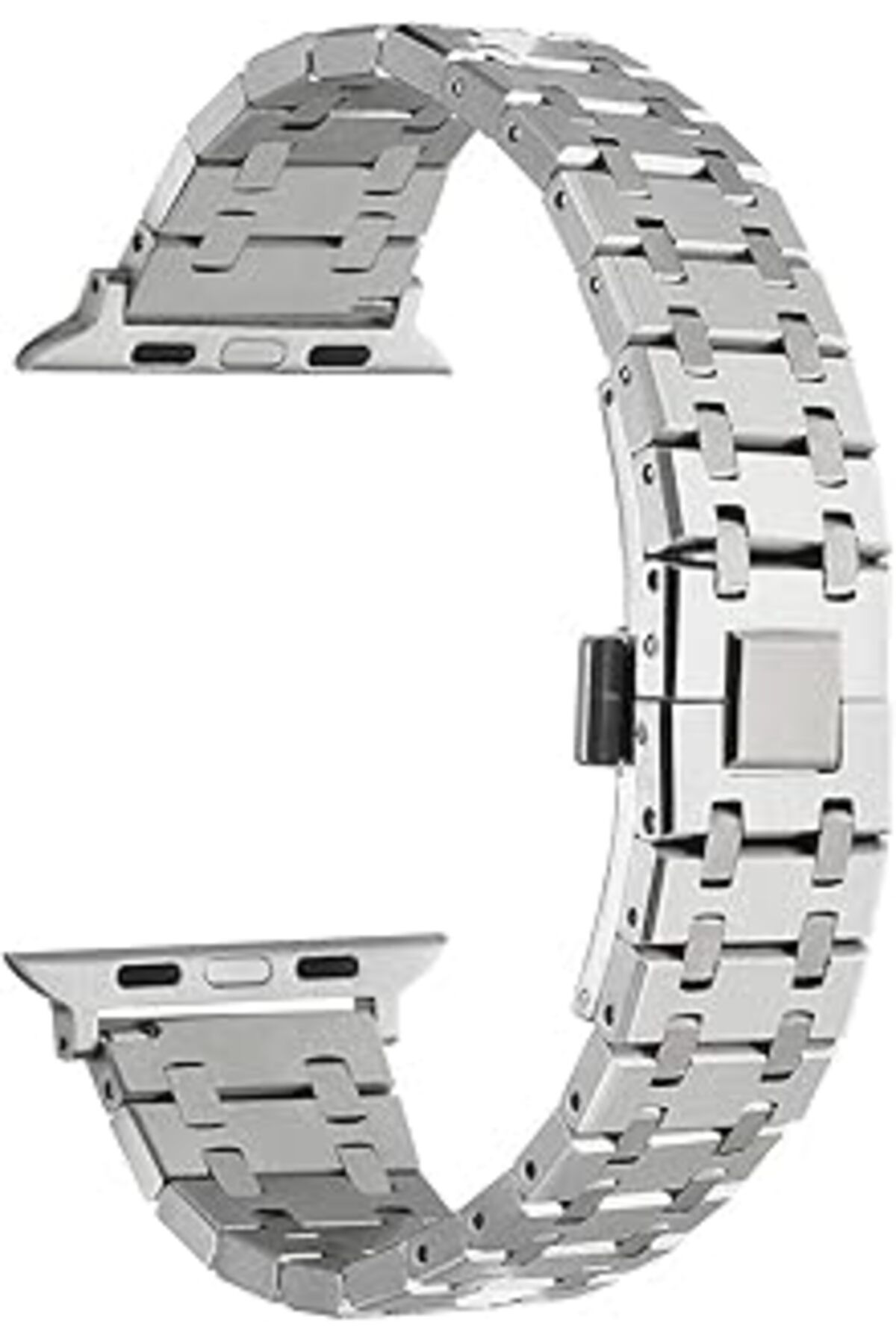 karadağsb Zore Apple İle Uyumlu Watch 38Mm/40Mm Krd-83 Metal Kordon Gümüş