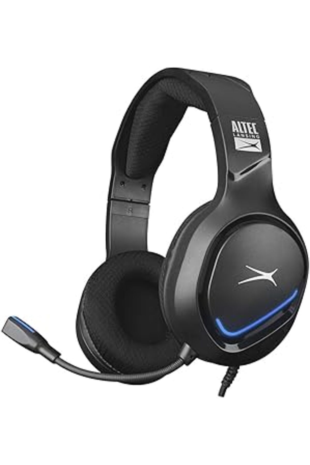 NZM TİCARET Altec Lansing Algh9603 Siyah Ps4/Xbox/Mobil Uyumlu Usb+3.5Mm Mavi Ledli Gaming Mikrofonlu Kulaklık