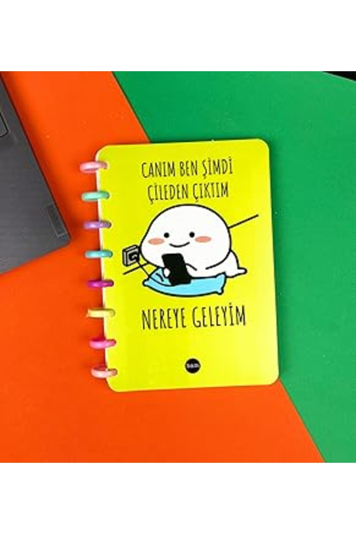 NZM TİCARET Çileden Çıktım Nereye Geleyim Tasarımlı Yeni Nesil Kalp Spiralli Defter