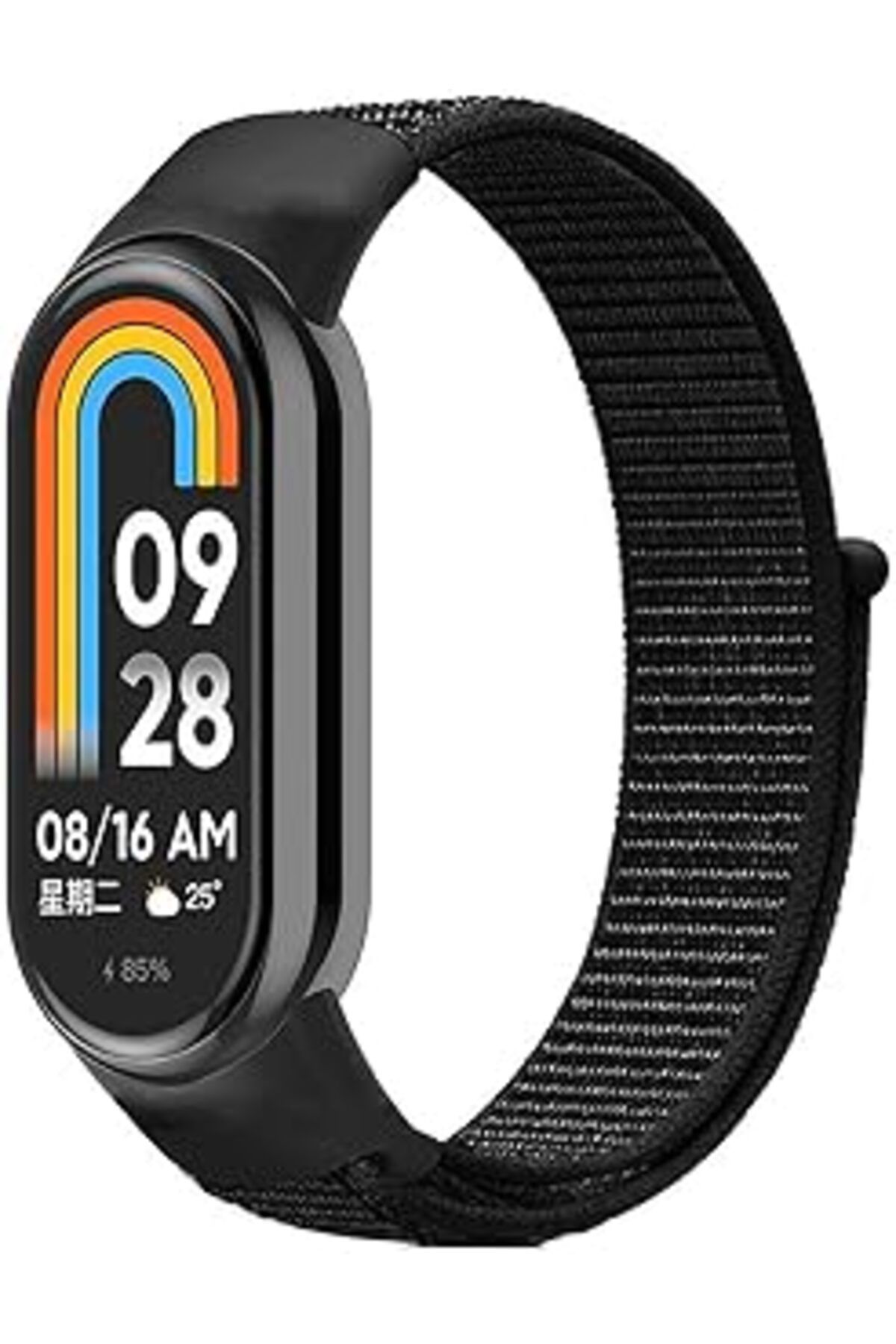 karadağsb Microsonic Xiaomi Mi Band 9 Hasırlı Kordon Woven Sport Loop Sarı (Xiaomi Mi Band 9 Ile Uyumlu Kordo