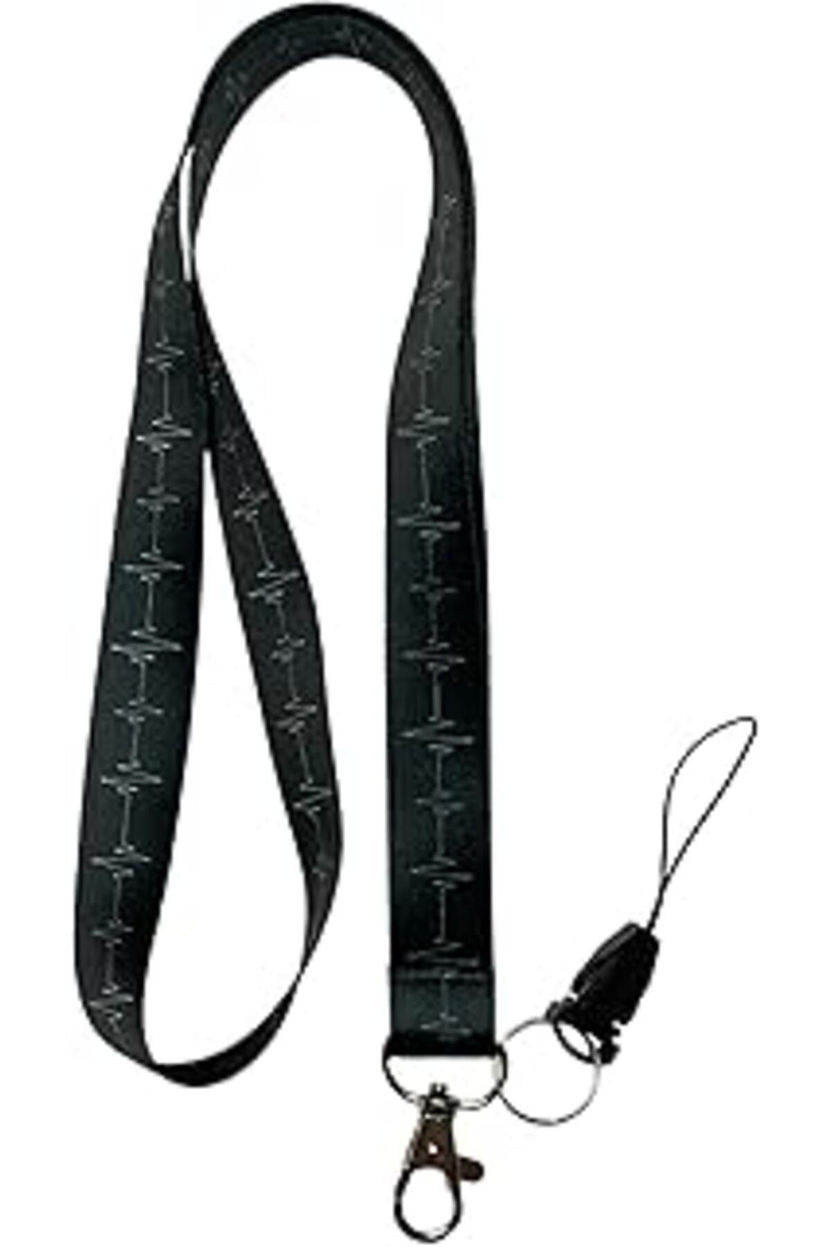 Mu Art Ahşap Stormistoretr Siyah Ekg Boyun Ipi Ve Telefon Askısı Lanyard