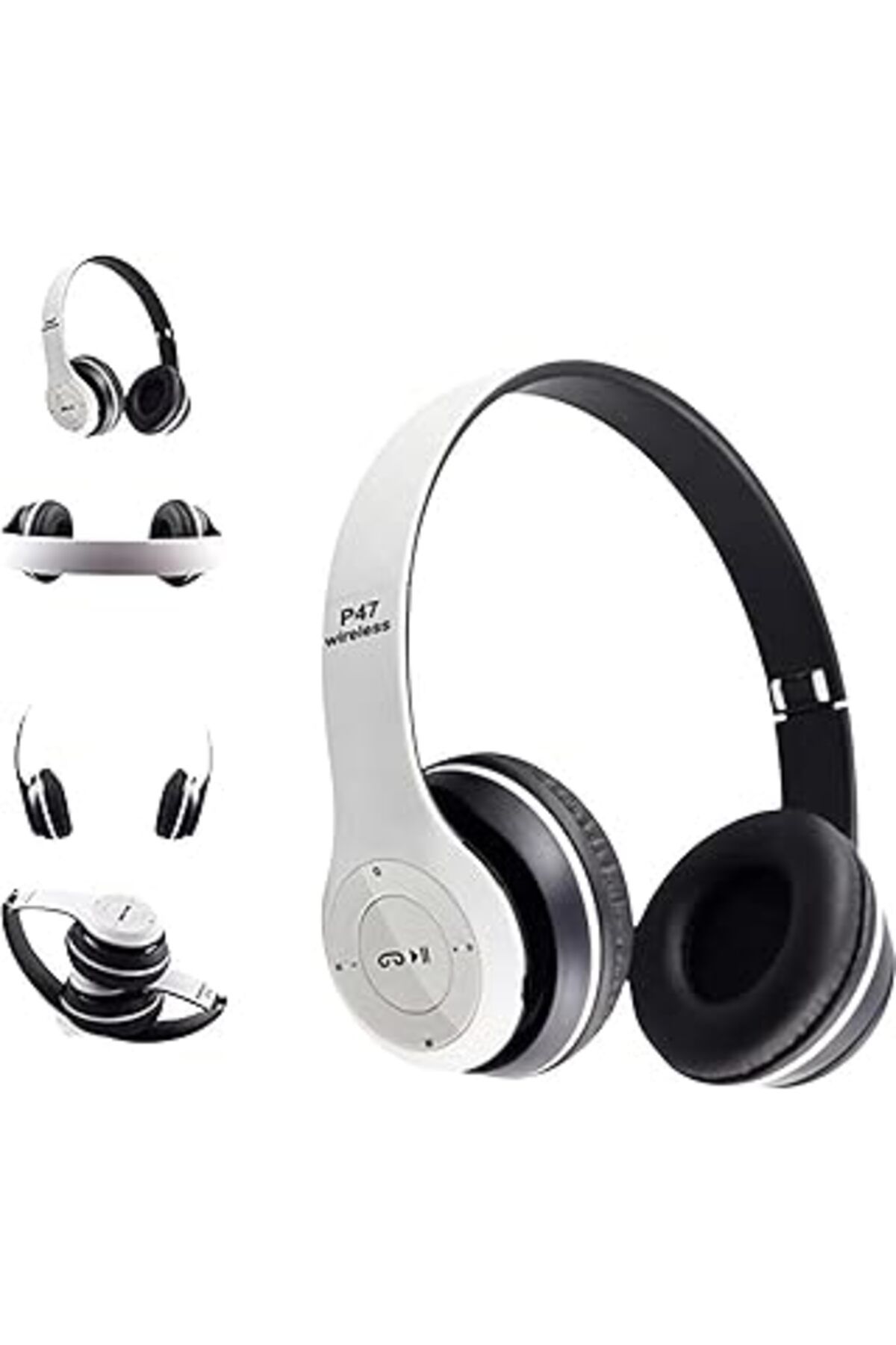 karadağsb Heartz Kablosuz Katlanabilir Kulak Üstü Beyaz Solo Kulaklik Wireless