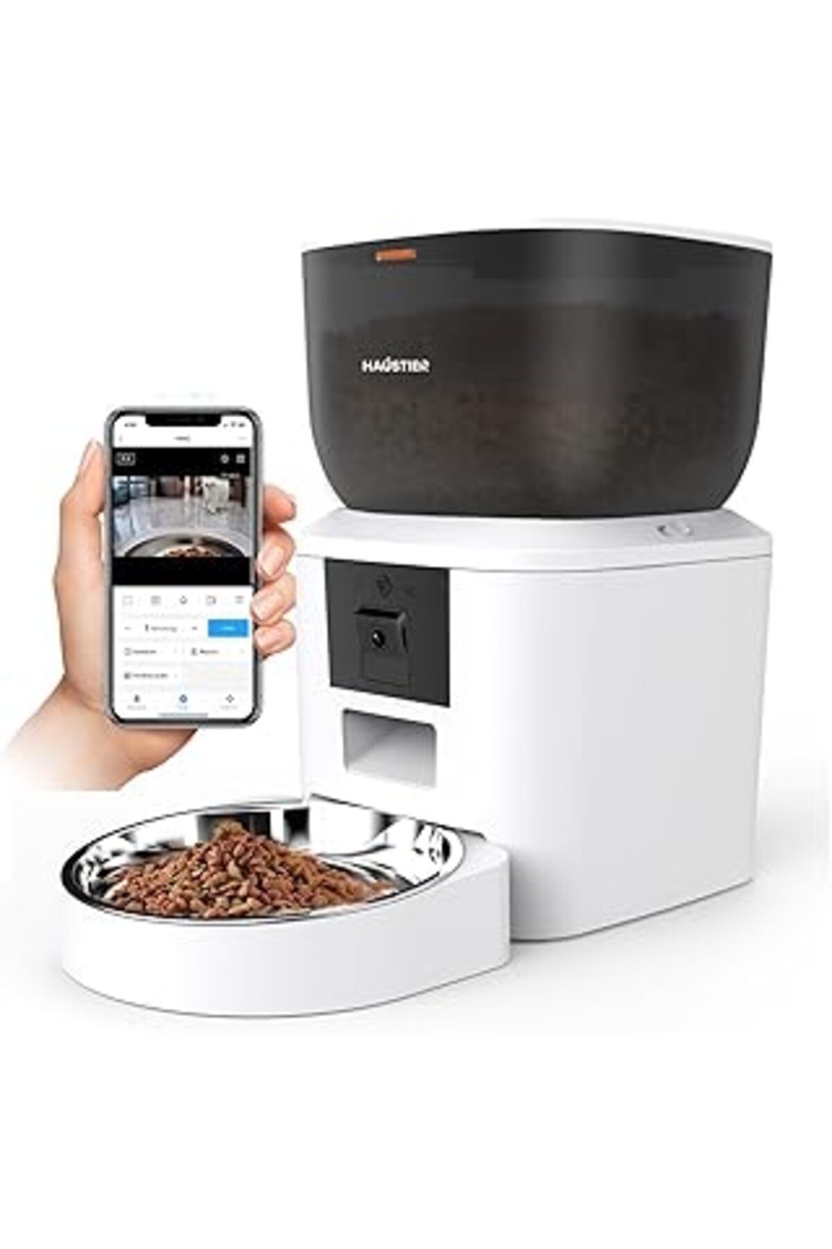 karadağsb Haustier Qq029 Kameralı 1080P Gece Görüş Akıllı Kedi Köpek Otomatik Mama Kabı, Tuya App-Wifi Uzakta