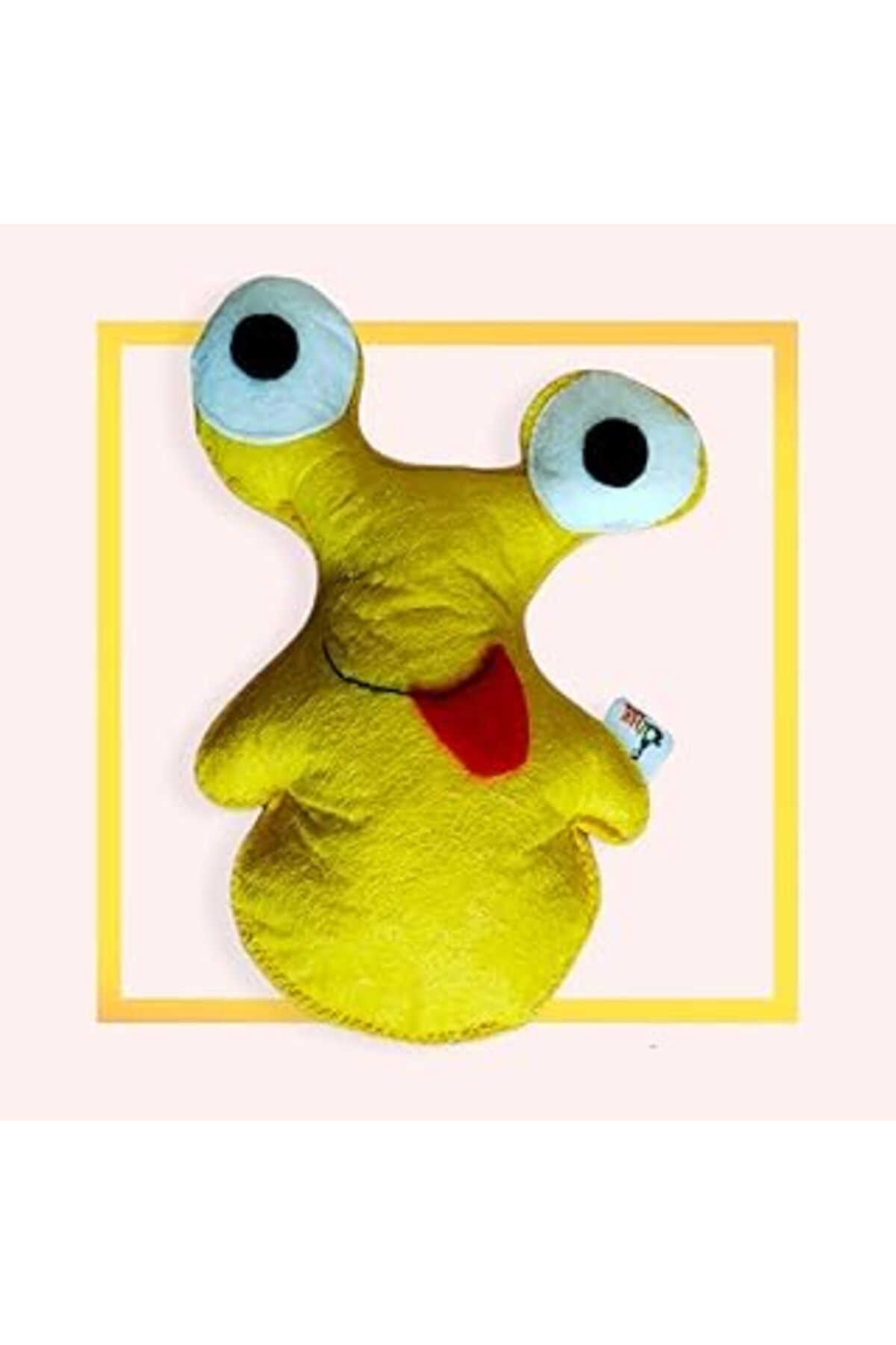 karadağsb Sarı Uzaylı - Kedi Naneli (Catnipli) & Kedi Zilli Kedi Oyuncağı Kedi Yastığı - Dino Pet Oyuncak