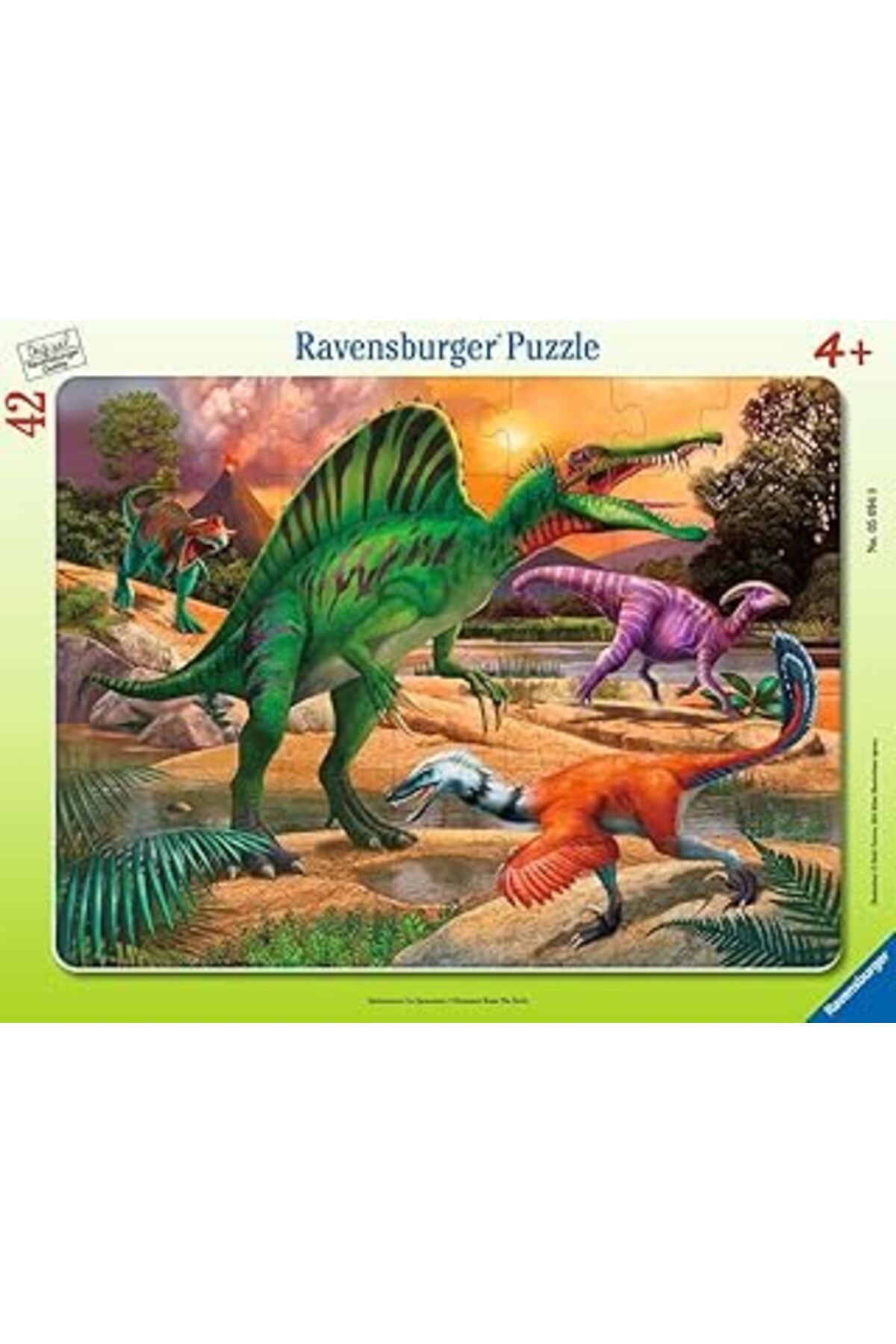 karadağsb Ravensburger 050949 42P Bçer Puz Spinosaurus, Çok Renkli