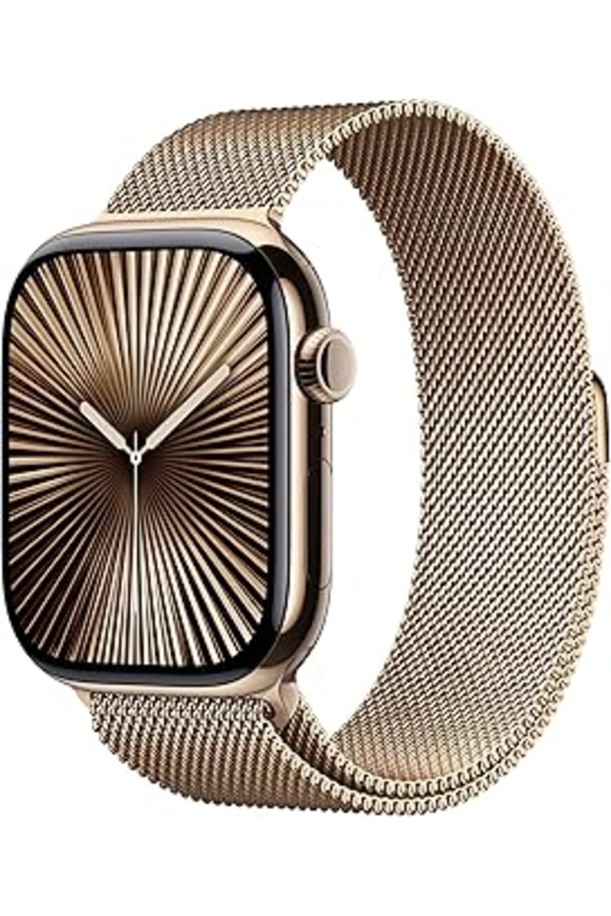 karadağsb Apple Watch Series 10 Gps + Cellular 46 Mm Altın Rengi Kasa Akıllı Saat Ve Altın Rengi Milano Loop