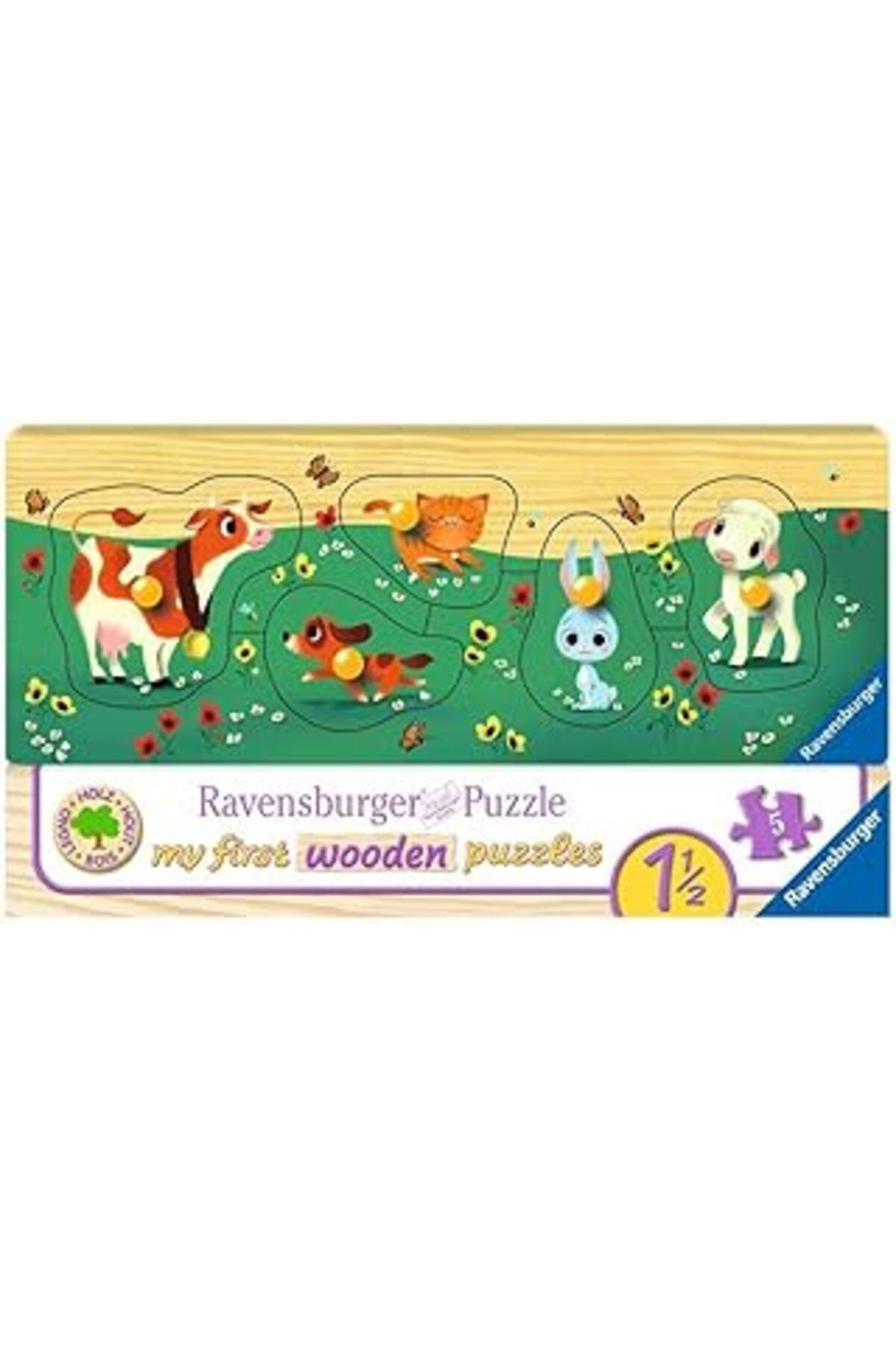 karadağsb Ravensburger 03235 – Hayvan Severler En Sevdiğim, My First Wooden Puzzle