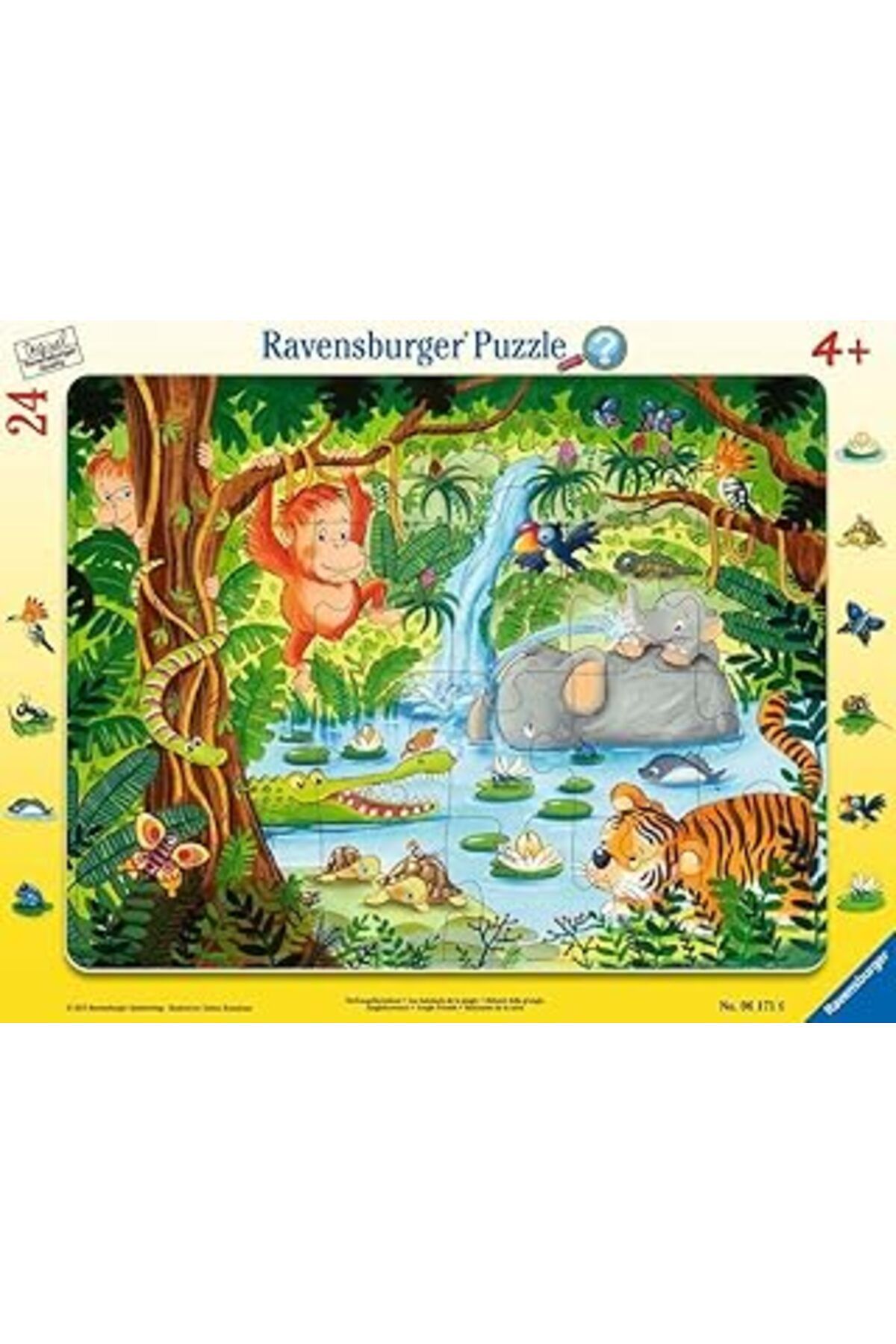 karadağsb Ravensburger Çer Yapboz, Jungle, 24 Parça