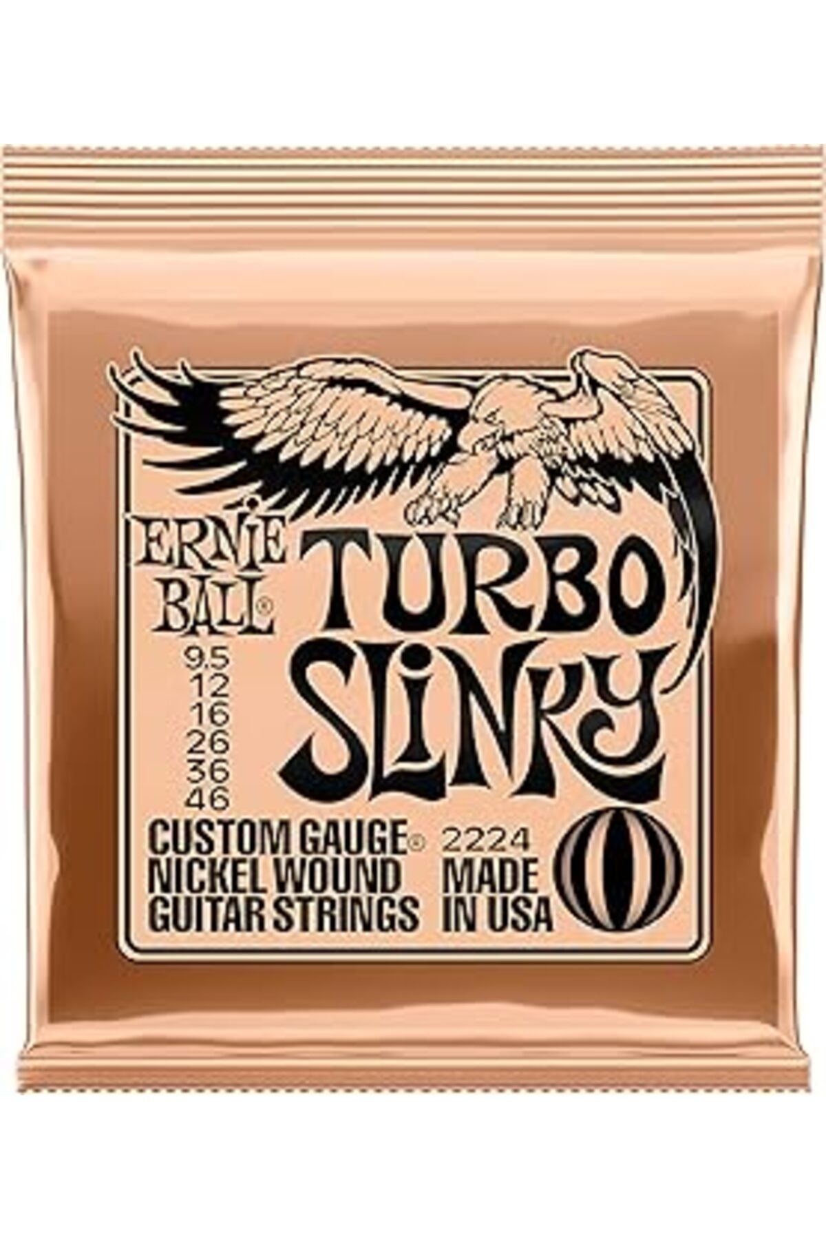 jupiter global bazaar Ernie Ball Turbo Slinky Nickelwound Electric Guitar Strings 9.5-46 Gauge