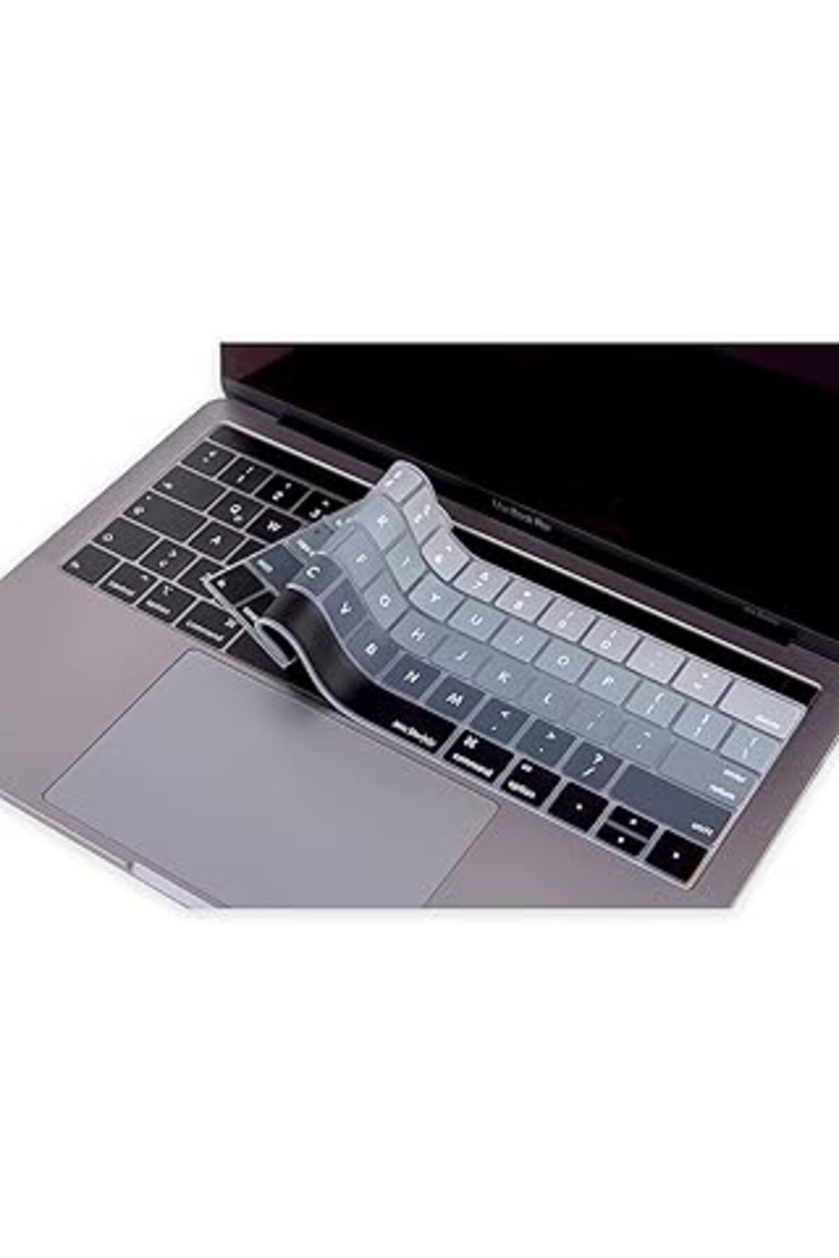 DENİZBİLİŞİM Mcstorey Macbook Pro Klavye Koruyucu (US-ABD INGİLİZCE) Touchbarlı Ombre A1706 A1989 A2159 A1707 A1