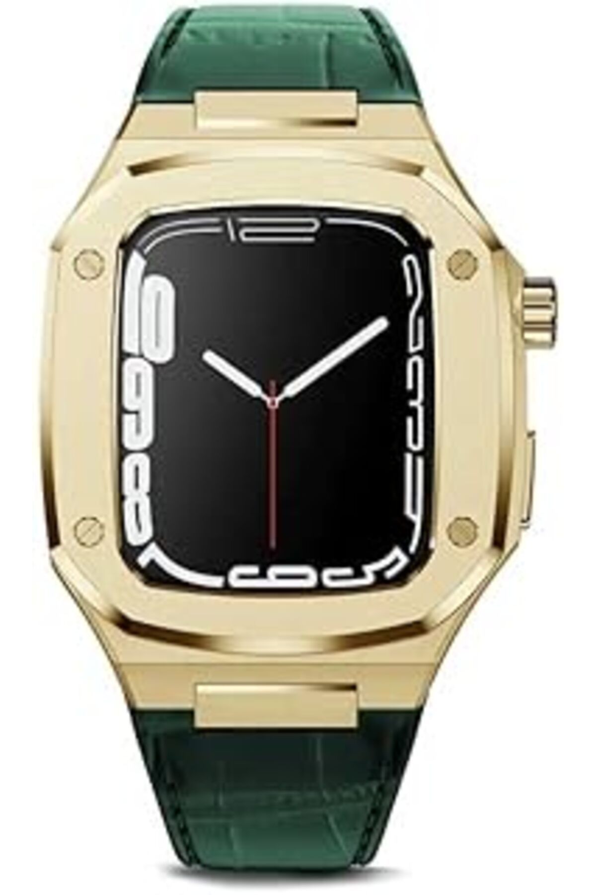 karadağsb Zore Apple İle Uyumlu Watch 7 45Mm Krd-67 Kordon Yeşil-Gold