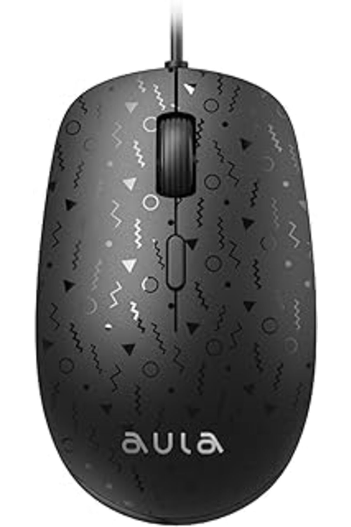 Mu Art Ahşap Aula Am106 1000-1600-2000 Dpi Usb Kablolu Optik Mouse, Siyah