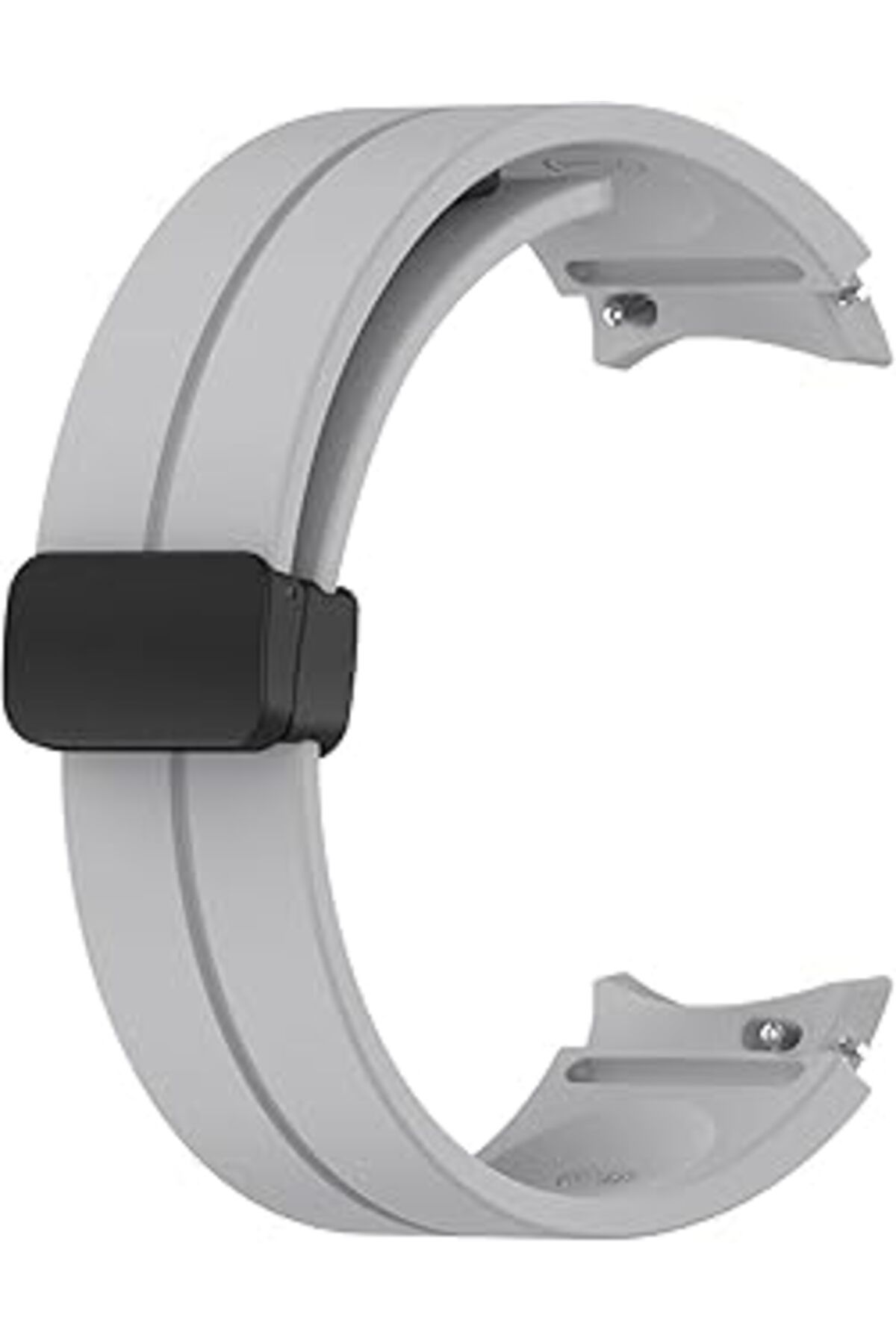 karadağsb Microsonic Samsung Galaxy Watch 4 Classic 46 Mm Için Kordon Ribbon Line Gri