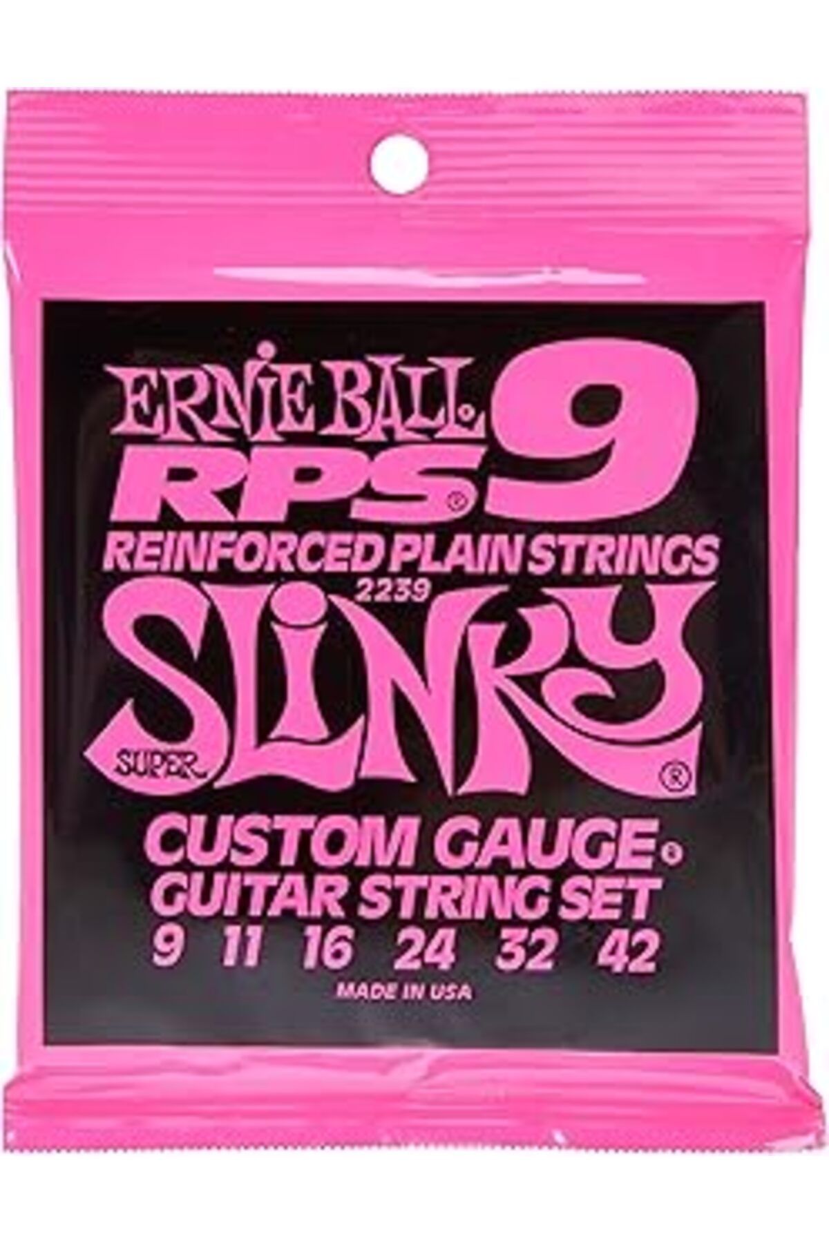 Roses Store Ernie Ball Super Slinky Rps Nikel Yara Elektro Gitar Enstrüman Telleri, Ölçü 9-42