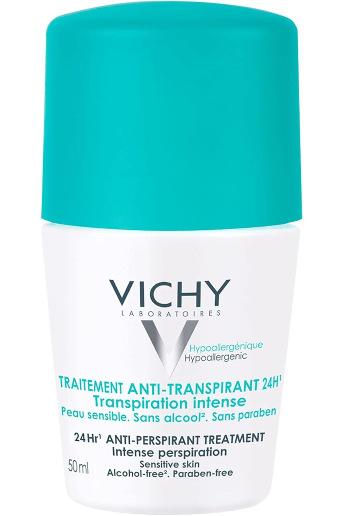 Vichy-Roll-On Deodorant Sensitive, 48 Hours, 50ml (Green), Refreshing 3