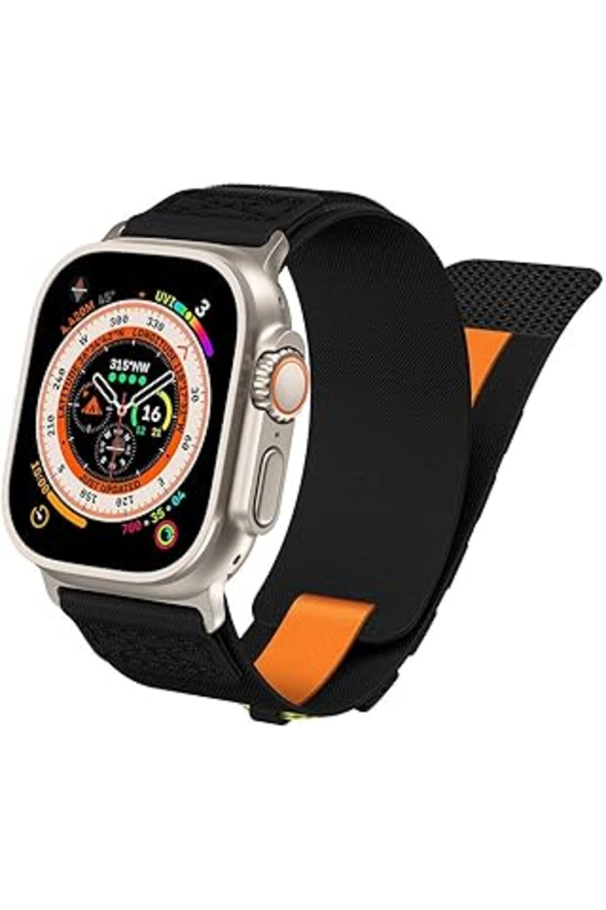 karadağsb Zore Apple İle Uyumlu Watch 42Mm Krd-99 Hasır Kordon Siyah