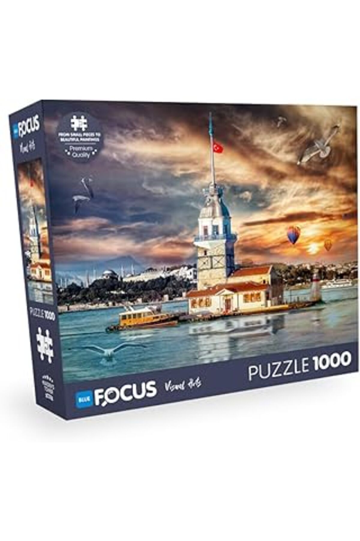 karadağsb Blue Focus 1000 Parça - Maiden'S Tower (Kiz Kulesi)