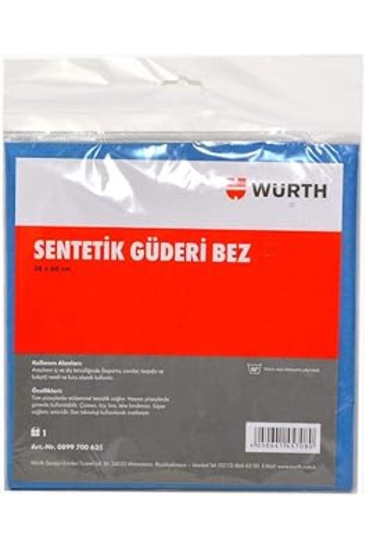 NZM TİCARET Würth Sentetik Güderi Bez 38X60 Cm