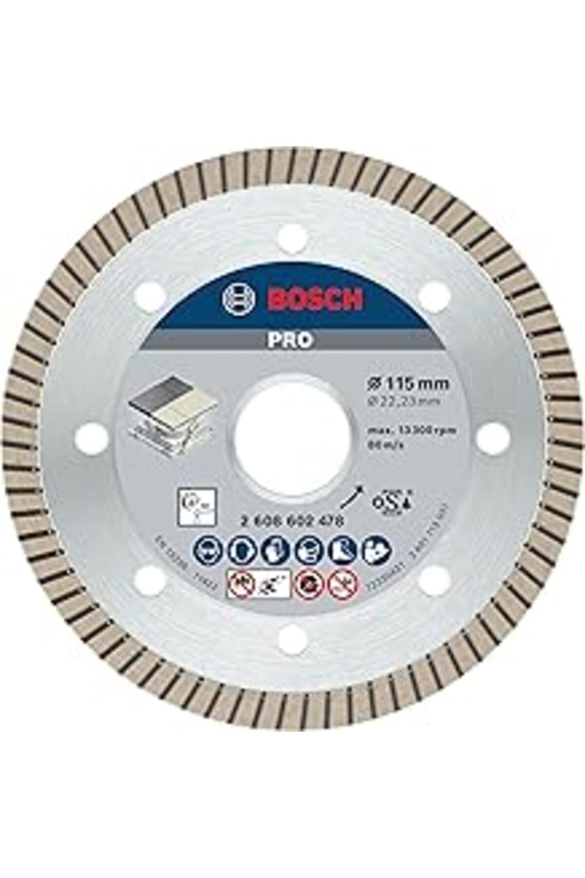 robotrend Bosch Professional Accessories Best Serisi Seramik Için, Extra Temiz Kesim Turbo Segman Elmas Kesme