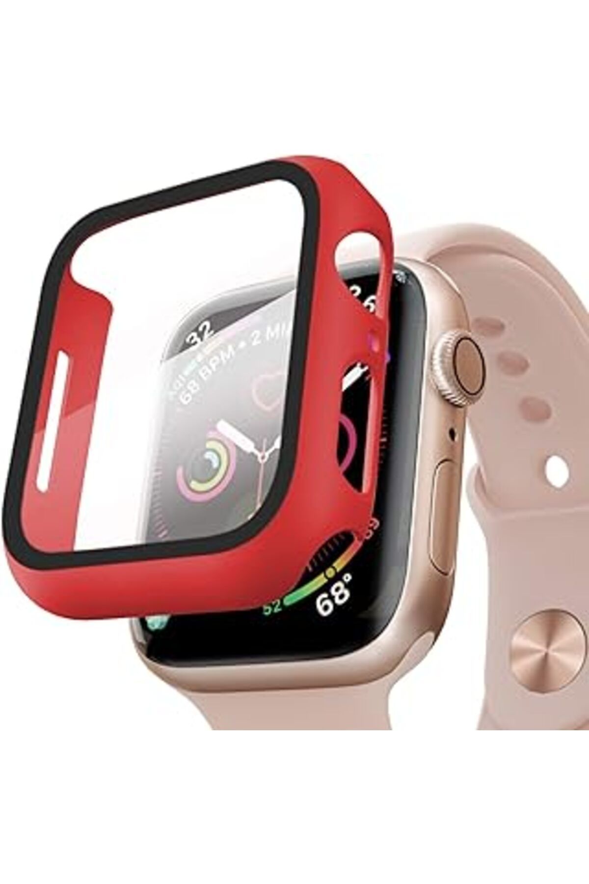 karadağsb Microsonic Apple Watch Series 10 46Mm Kılıf Matte Premium Slim Watchband Kırmızı [Watch Series 10 4