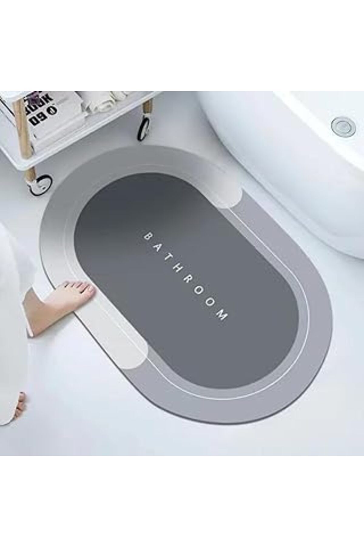 karadağsb Jouis Sihirli Su Emici Banyo Paspası Kaymaz Tabanlı Abdest,Duş Ve Lavabo,Tezgah Önü Paspası